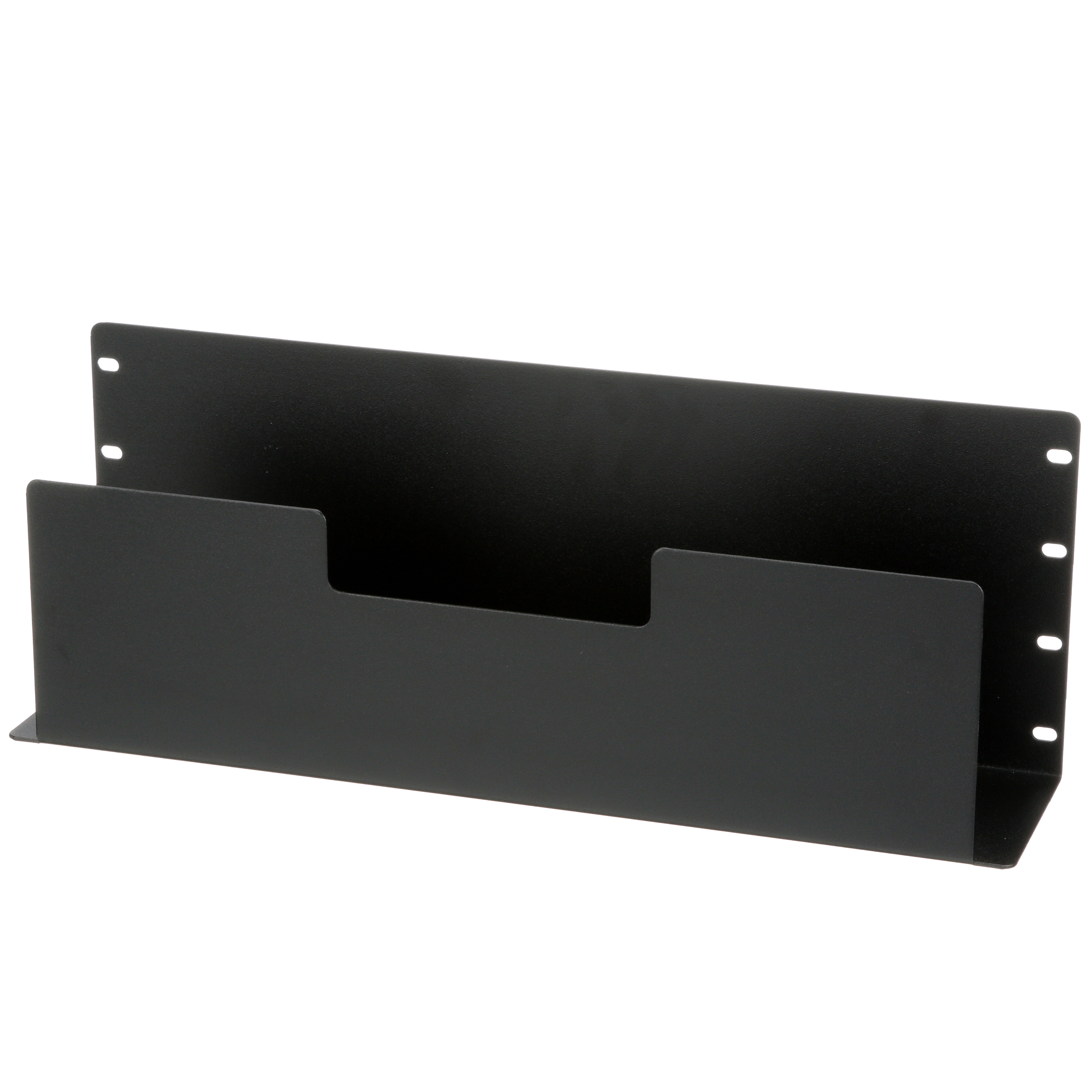 Cable Routing Trough, 4 RU, Black, 4.5 in. Depth