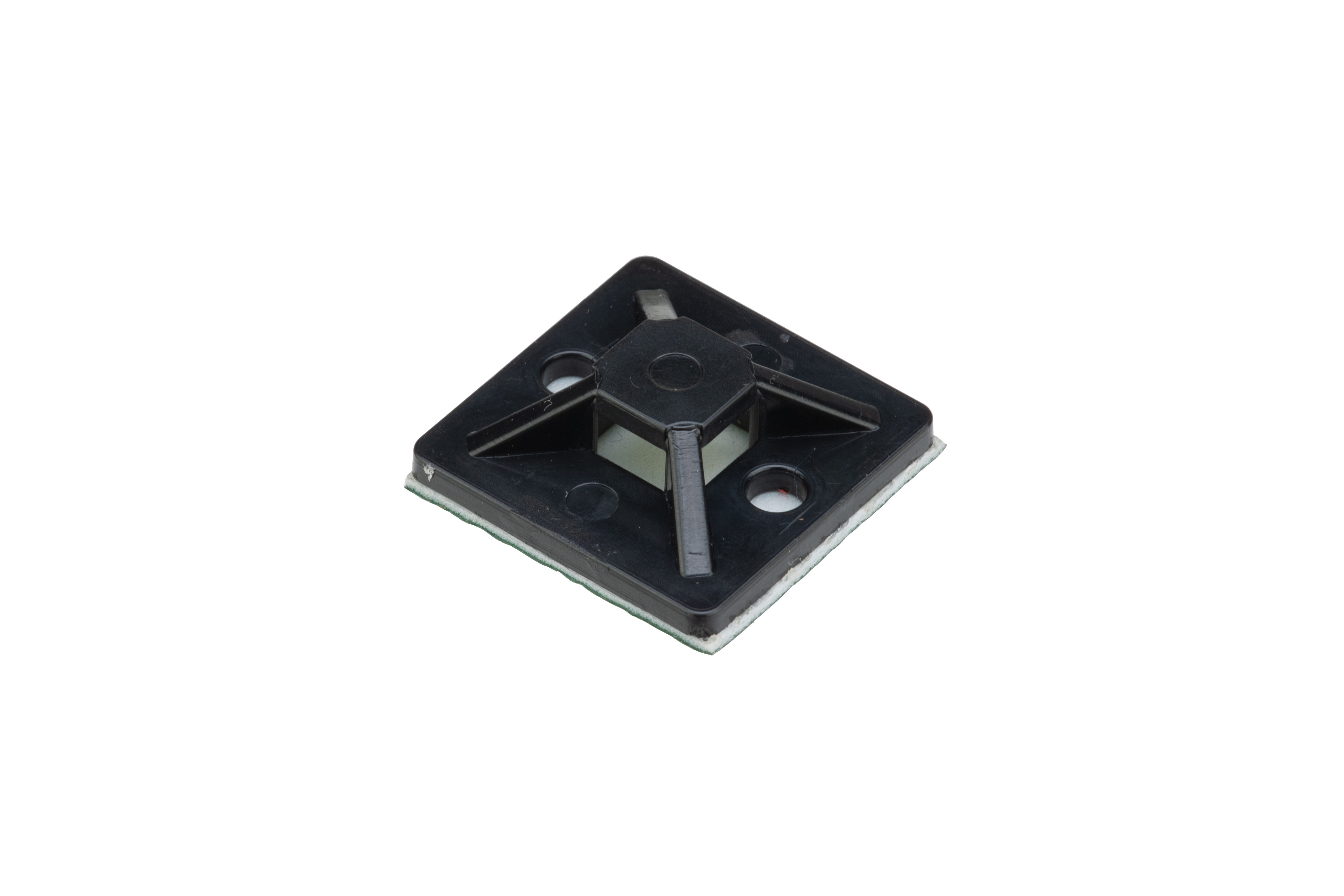 Kablo Bağı Montaj, Siyah, PA 6.6, Kauçuk Yapışkanlı, 30x30mm, 100'lü Paket