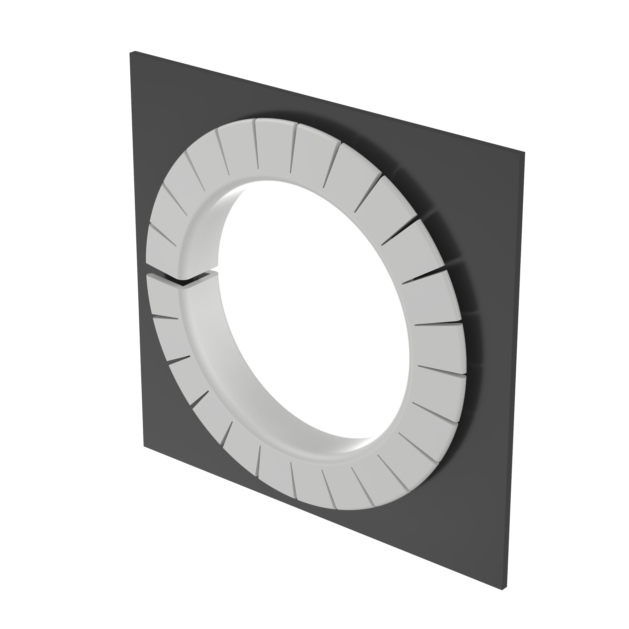 Oluklu Geçiş Deliği, Doğal, PE, 3.7mm Maksimum Panel, 30.5m Uzunluk, Paket 1