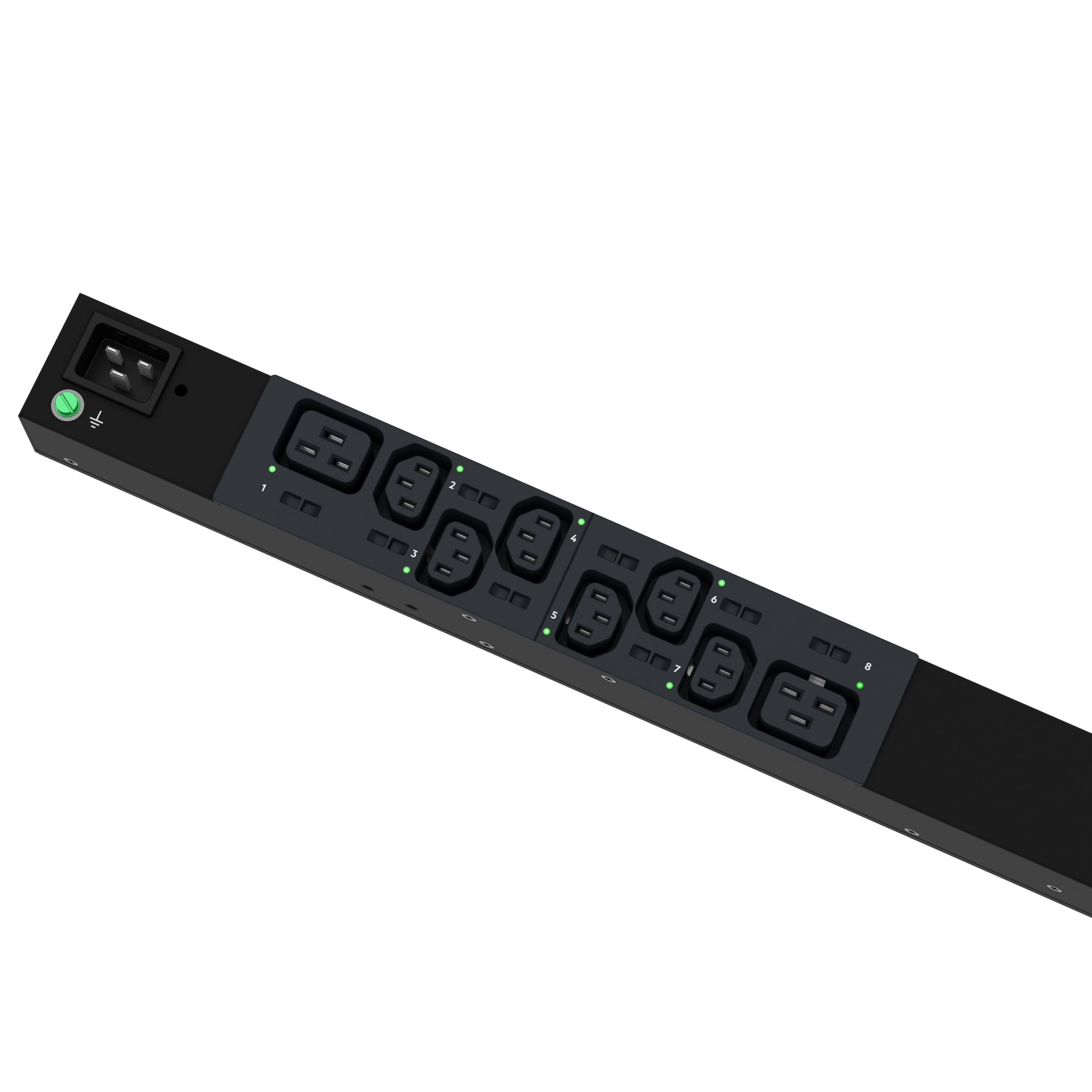 G6 MS Güç Dağıtım Birimi, 16AMP, (12)C13, (4)C19, IEC 60309 2P+E 6h