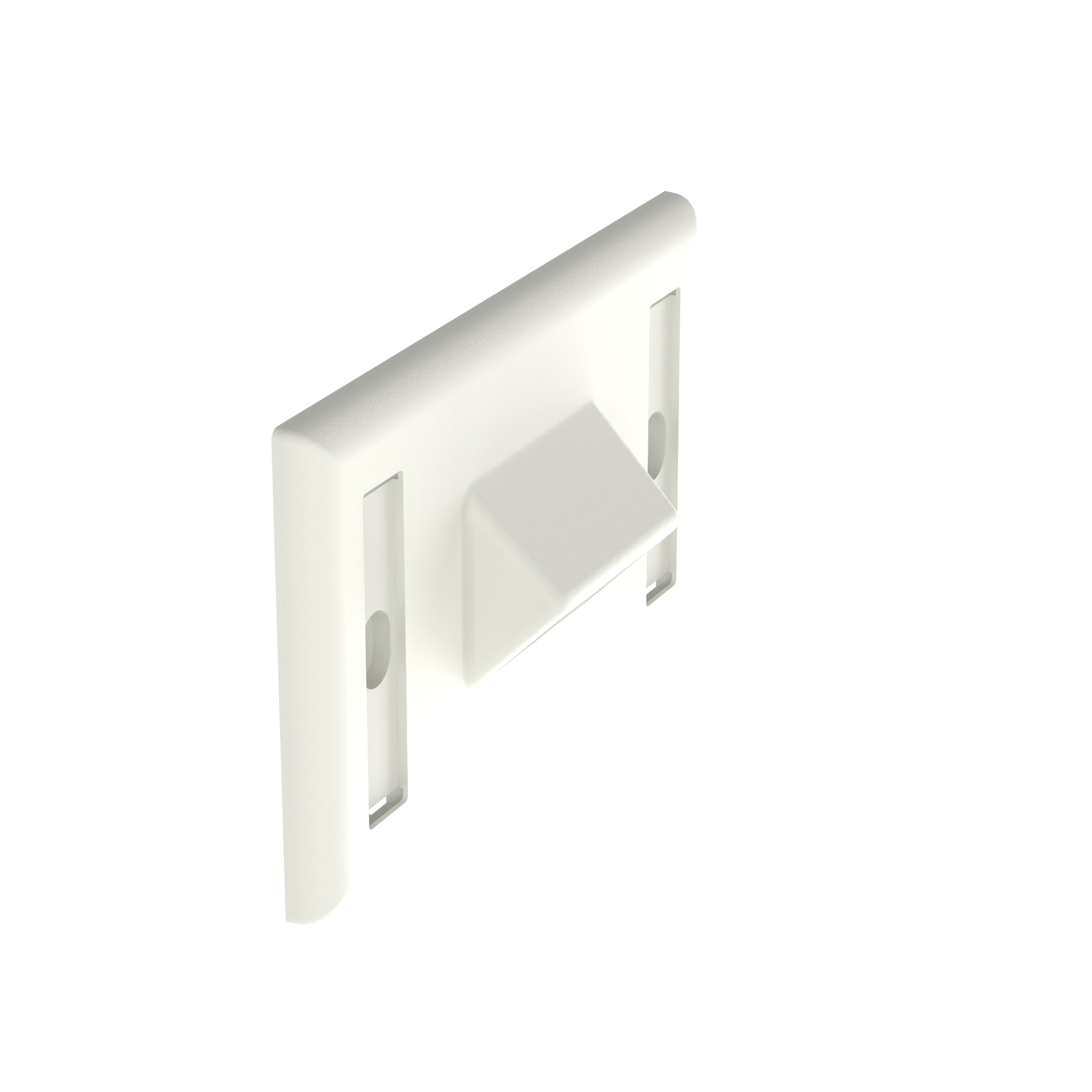 NetKey® Horizontal Faceplate, 2 Port, Off White