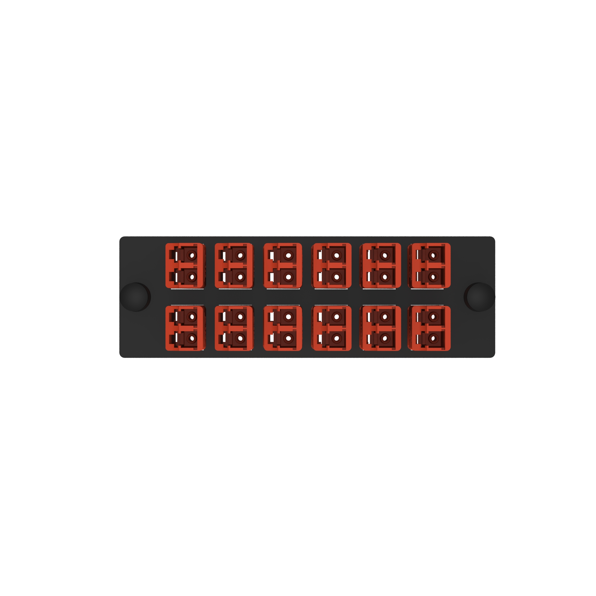 Opticom® Anahtarlamalı B-Red Fiber Adaptör Paneli, OM4, 12 LC Çift Yönlü