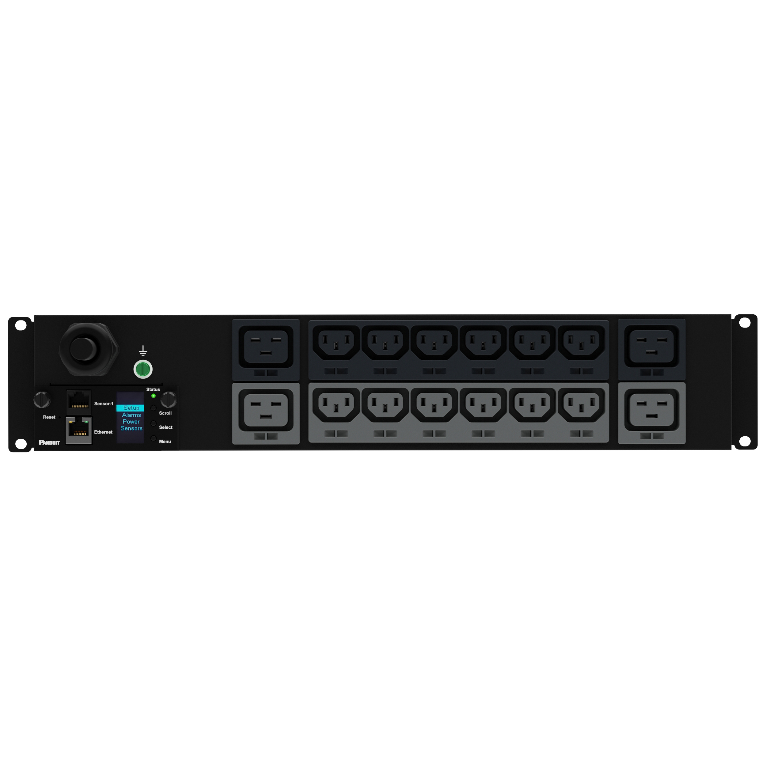 MI PDU, 32AMP, 230V, (12)C13, (4)C19, IEC 60309 2P+E 6h 32A (IP44)