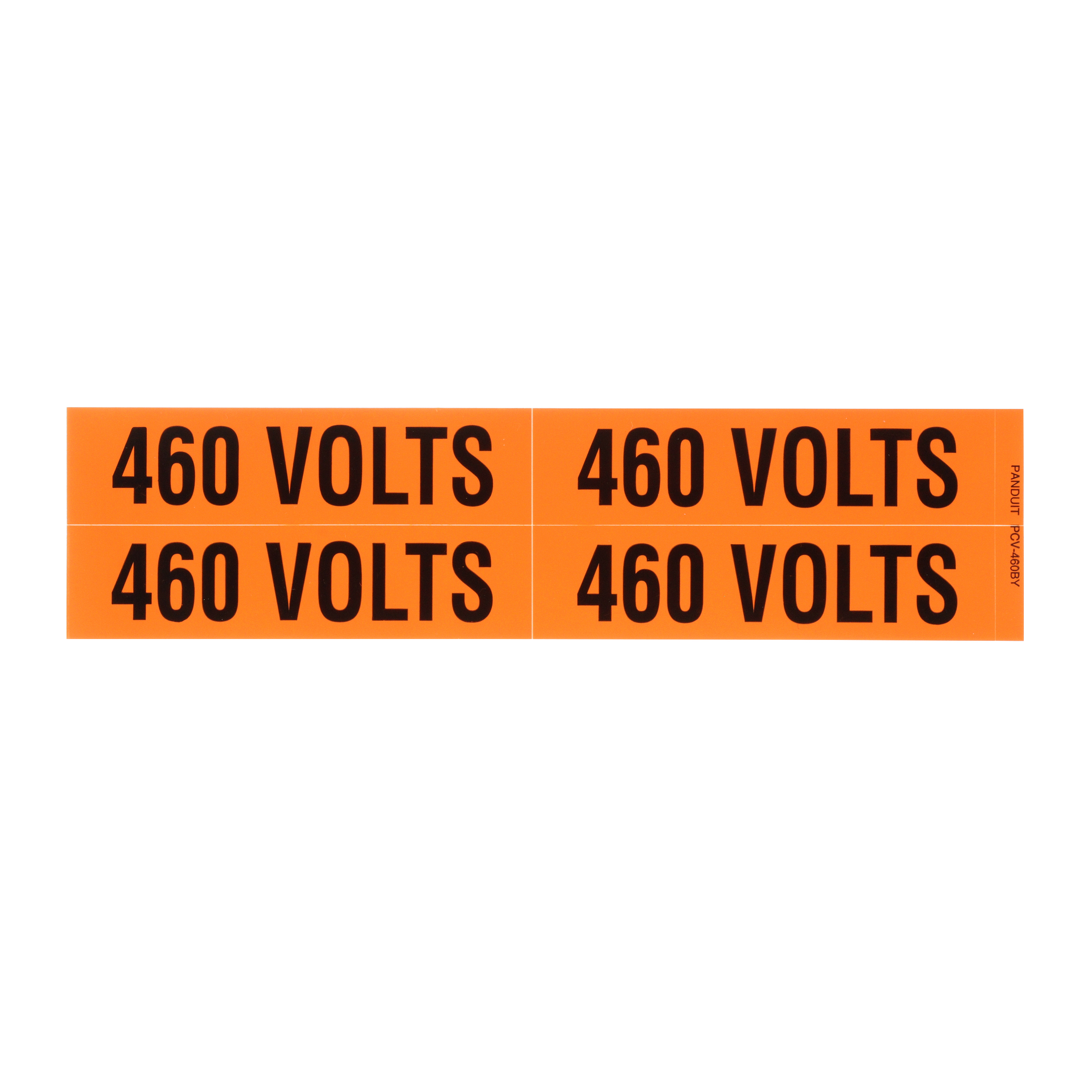 Voltage Marker, Vinyl, '460 VOLTS', 4.50
