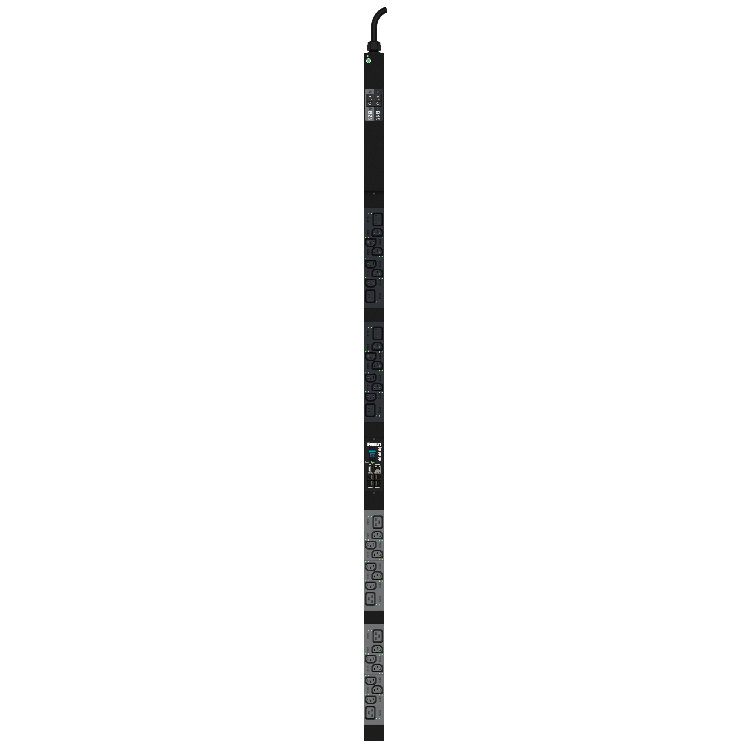 MSPO PDU, 32 Amper, 230 Volt, (24)C13, (8)C19, (IP44)