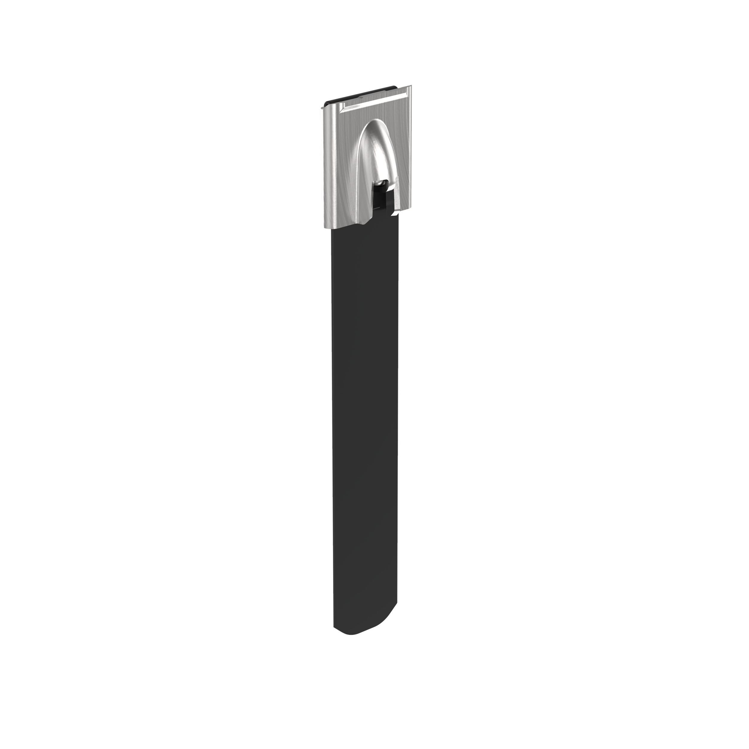 Cable Tie,SS 316, Black, 203.2x15.9mm,PK50