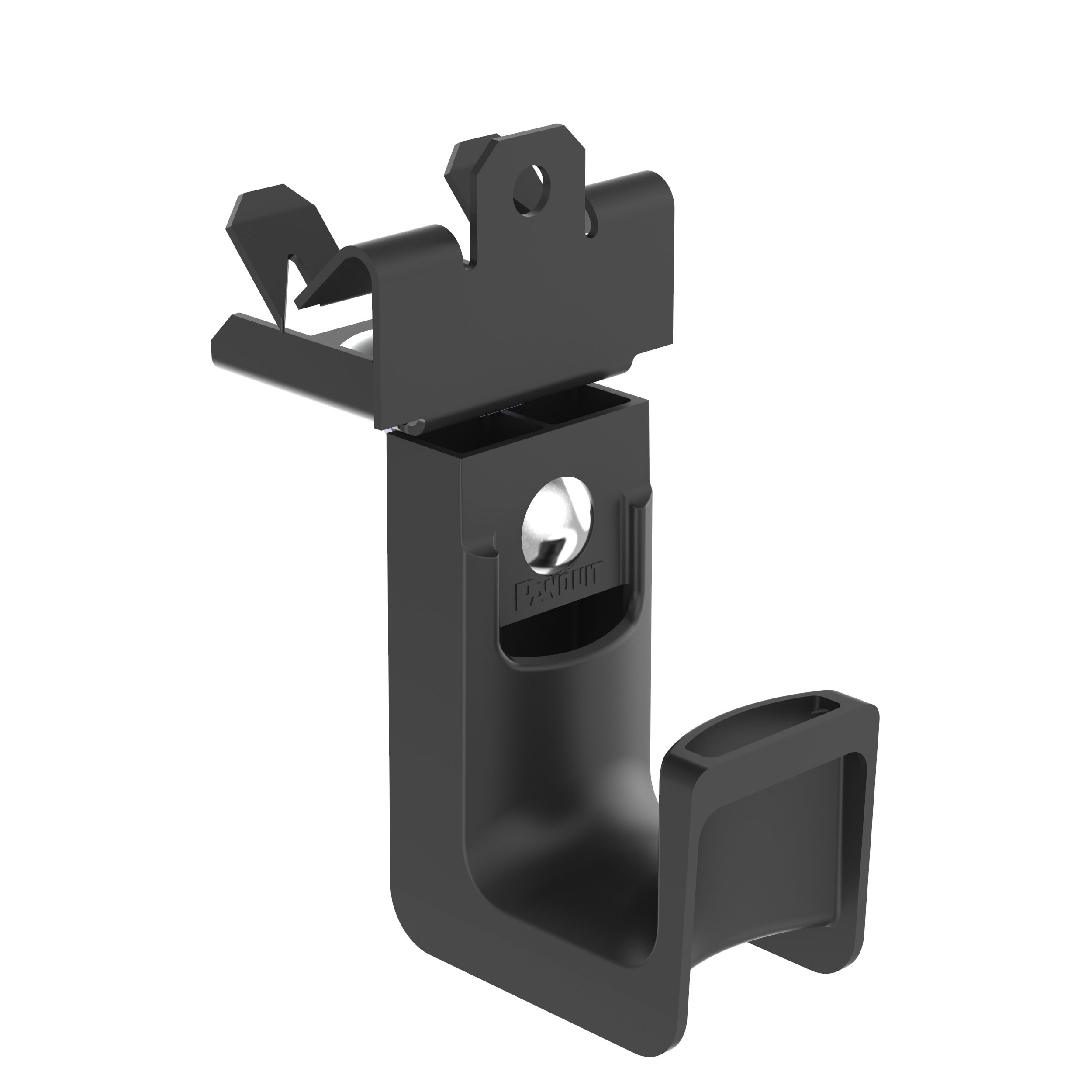 J-Hook System, 12.7mm,Black, PA 6.6/Metal, Hammer-on, 19mm, PK50