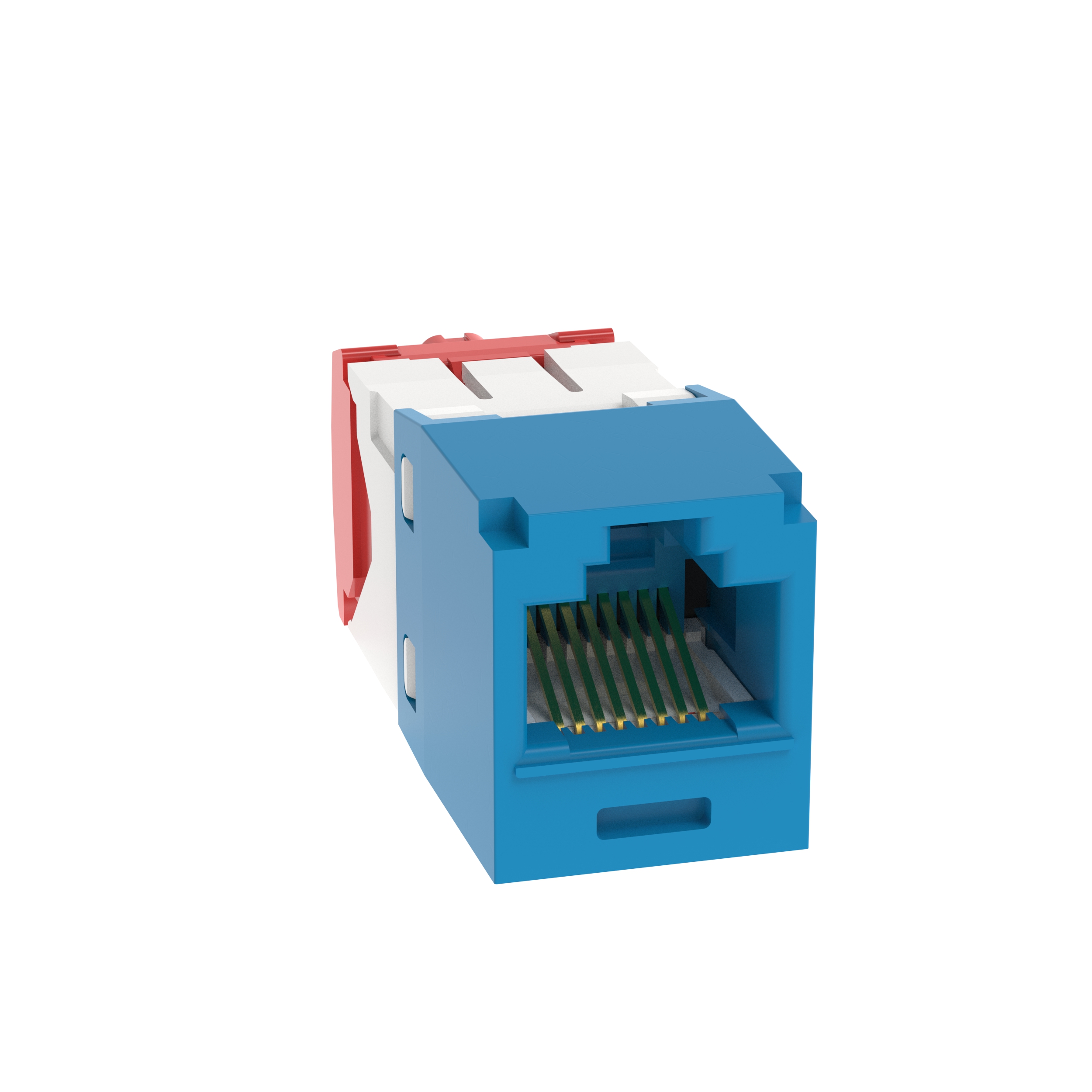 Mini-Com® UTP RJ45 Cat 5e TG Jack Modülü Korozyon Dayanımlı, Mavi
