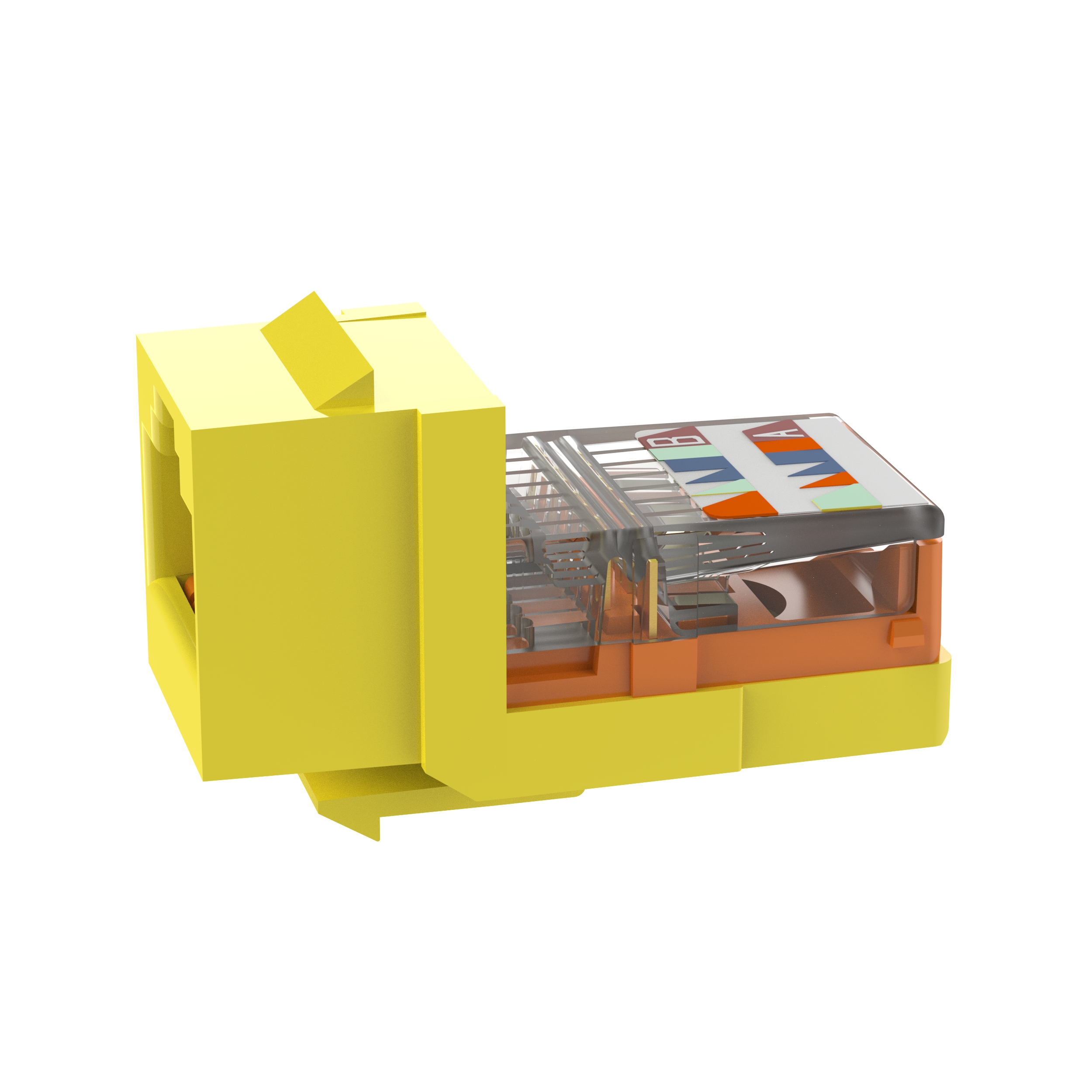 Keystone Cat 5e Çerçeve Yuvası, Sarı - 25'li Paket