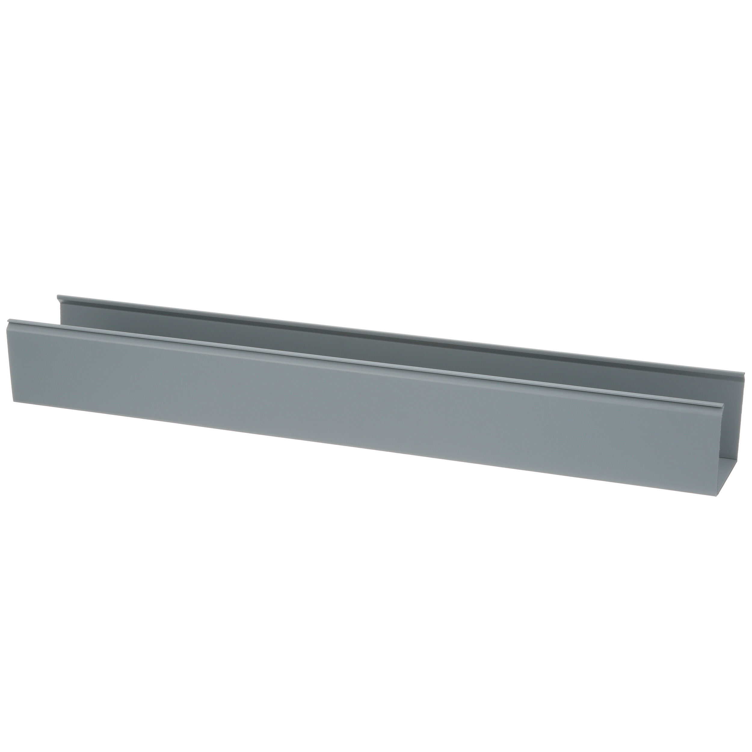 Katı Kanal, PVC, 3 İnç x 3 İnç x 6 Ayak, Montaj Deliği Yok, Açık Gri