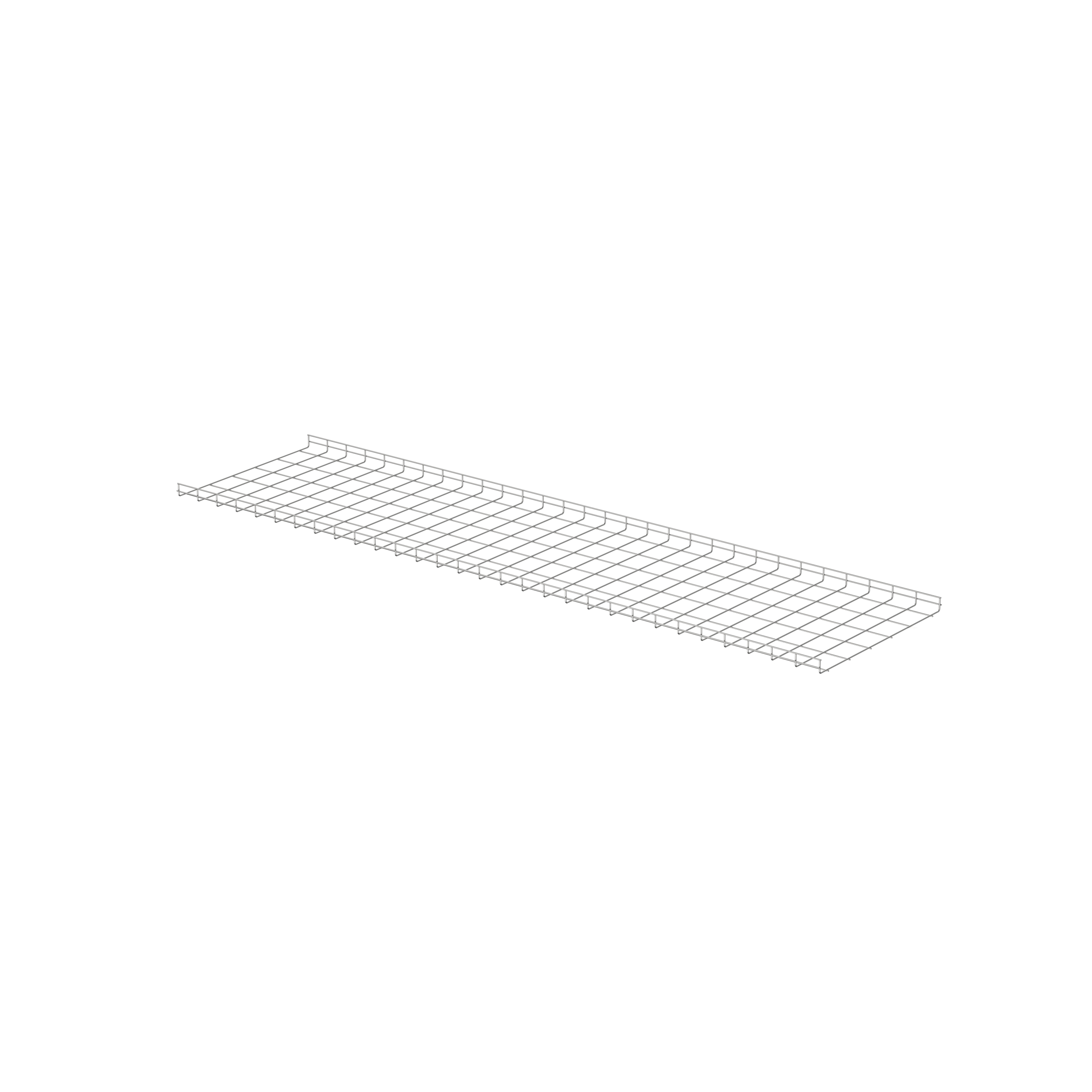Kablo Sepeti 2" Yükseklik x 30" Genişlik, Elektro Çinko