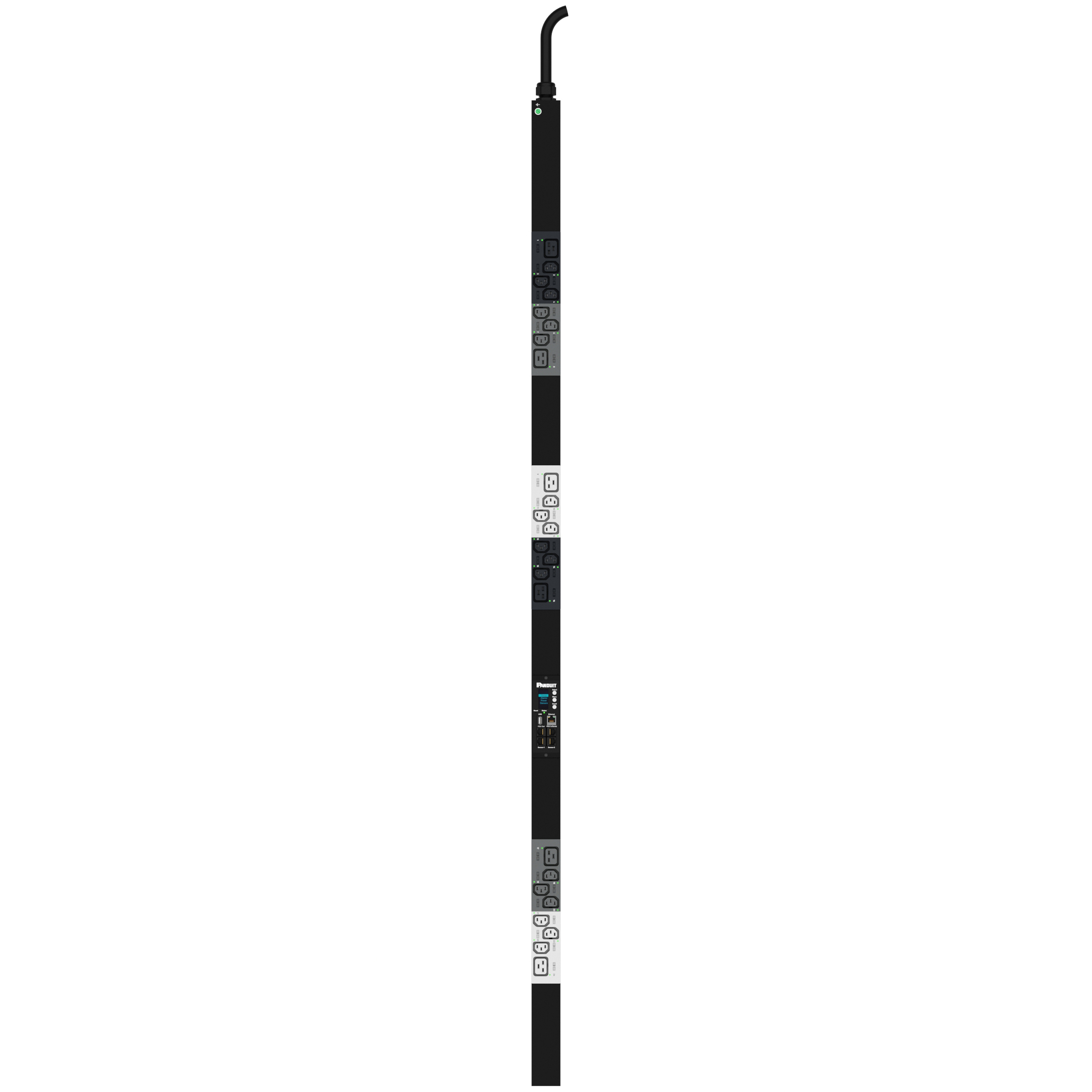 MS PDU, 16 AMP, 400 V, (18)C13, (6)C19, (IP44)