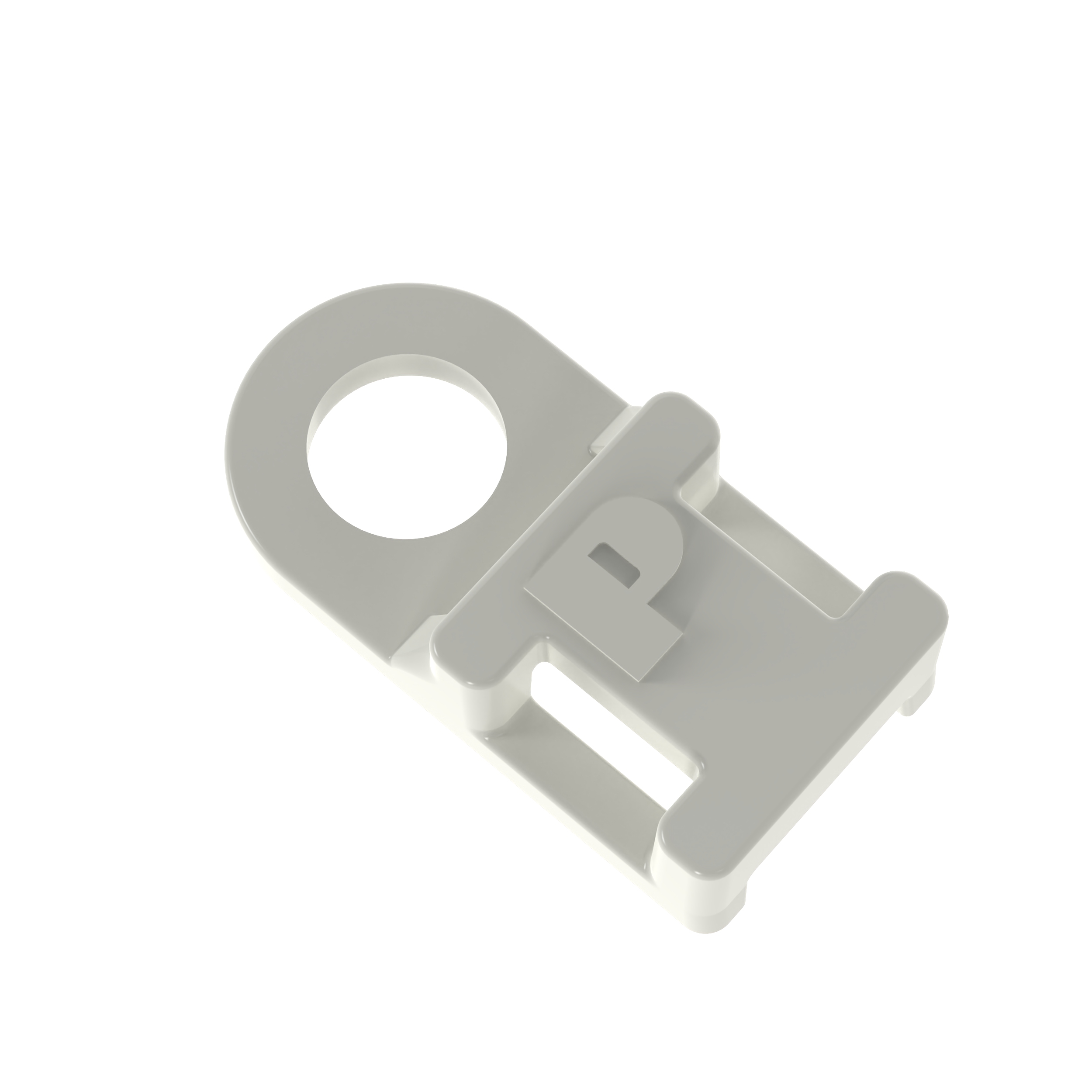Kablo Bağı Sabitleme Aparatı, Doğal, V-0 PA6.6, 19x9.5mm, M4 Vida, 1000'lik Paket