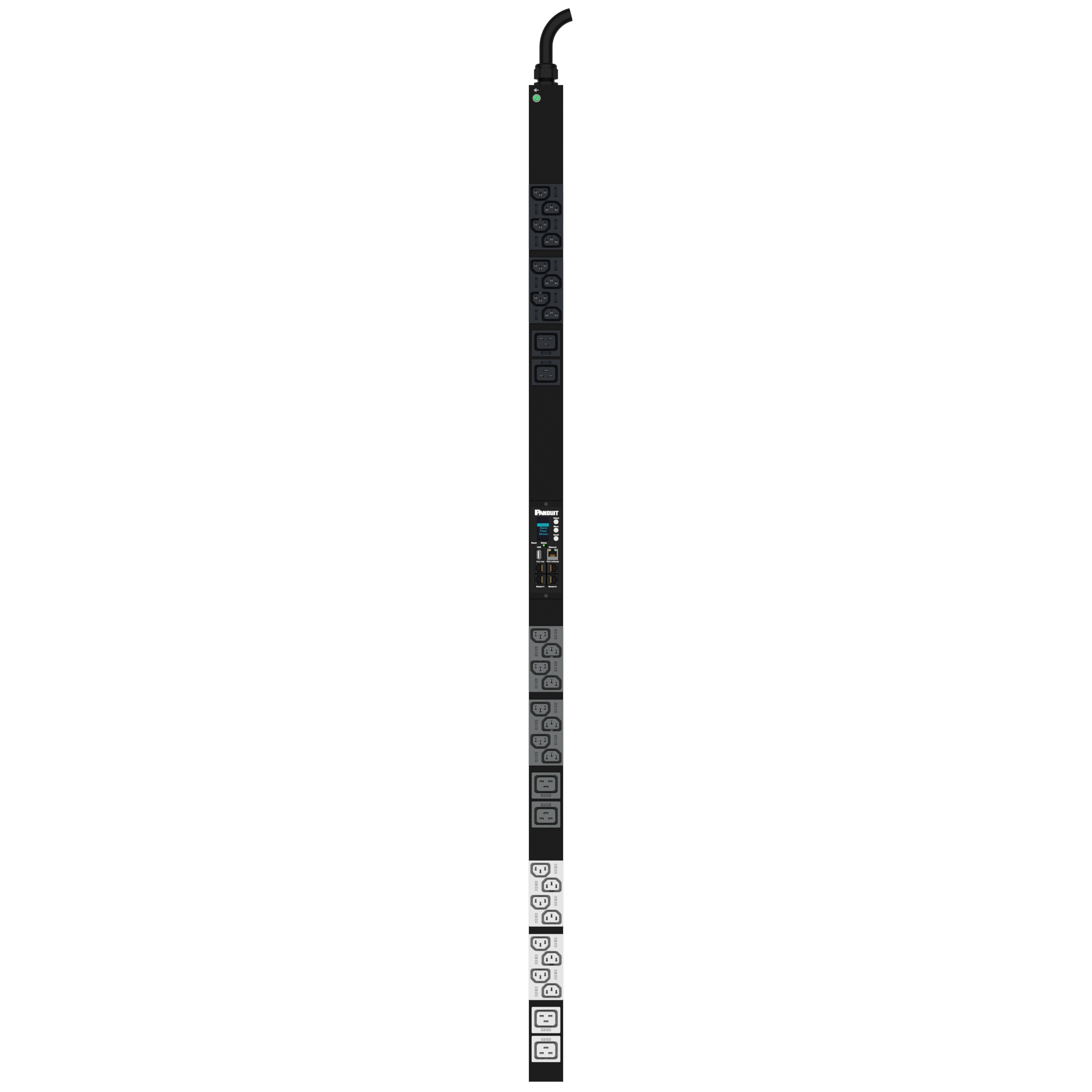 MI PDU, 16 AMP, 400 V, (24)C13, (6)C19, (IP44)