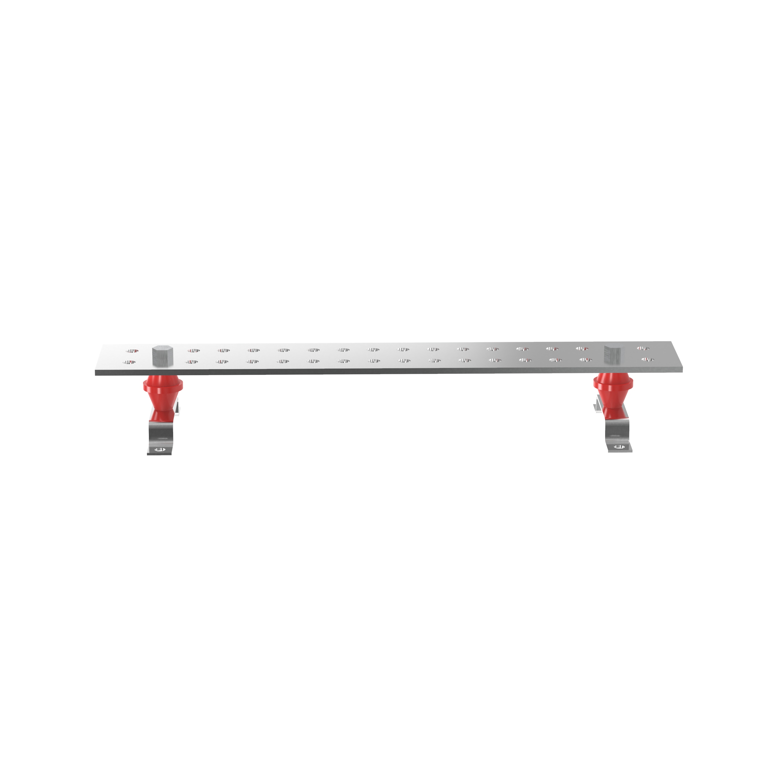 Grd Busbar, 16, Bakır, Kalay Kaplı, 13.46mm Somun, Set