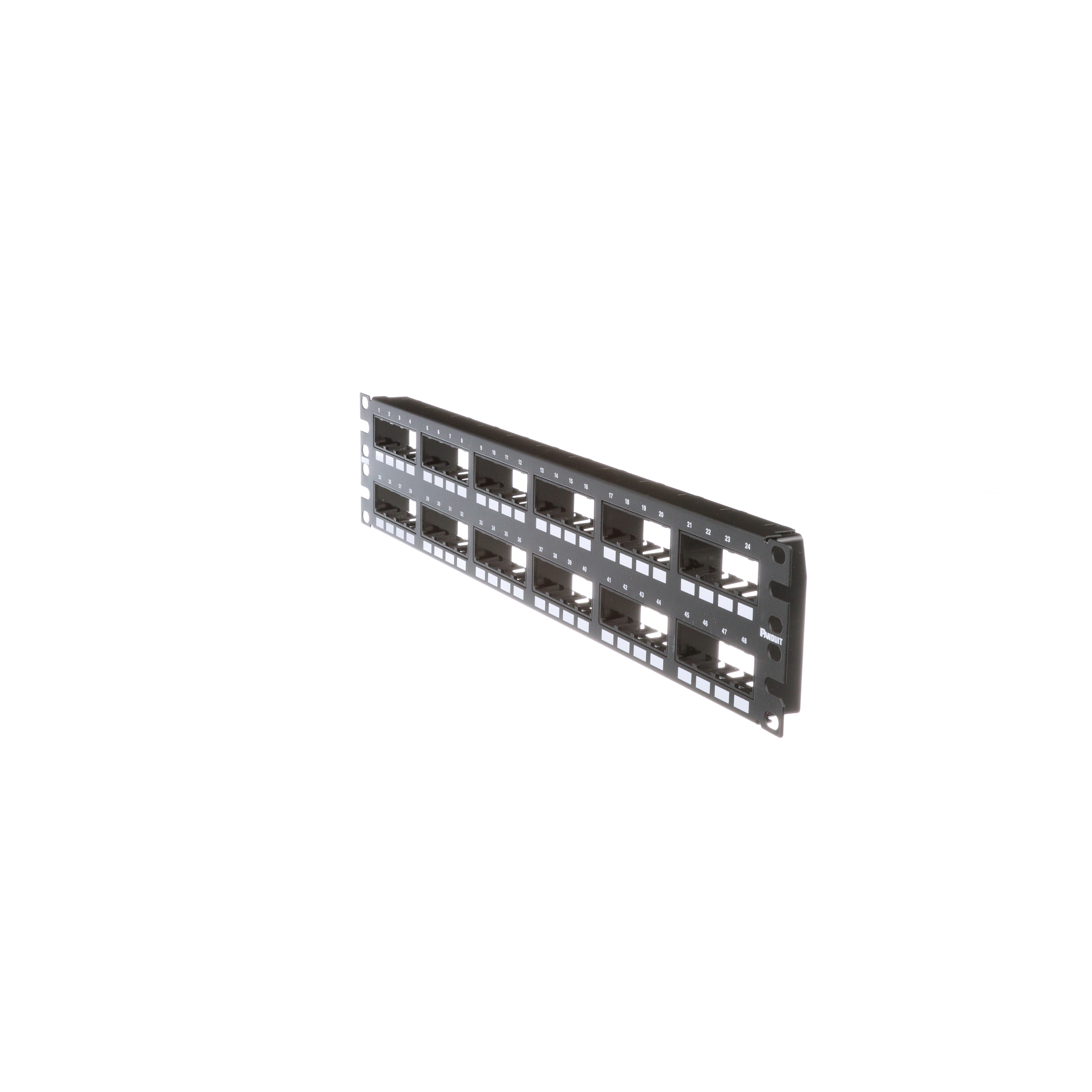 Mini-Com® Çıkış Paneli, 48 Port, 2 RU, BL