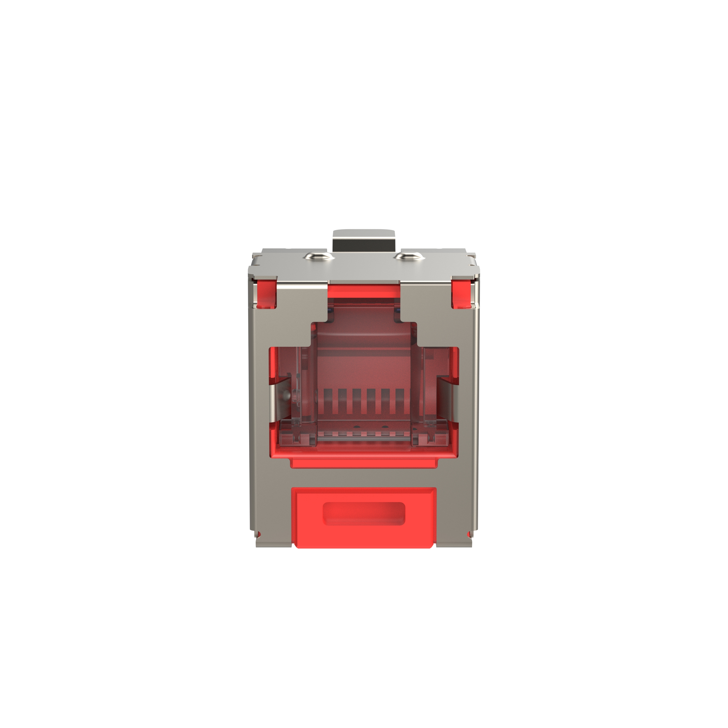 Cat6 Spring Shuttered Jack, Shielded, (R