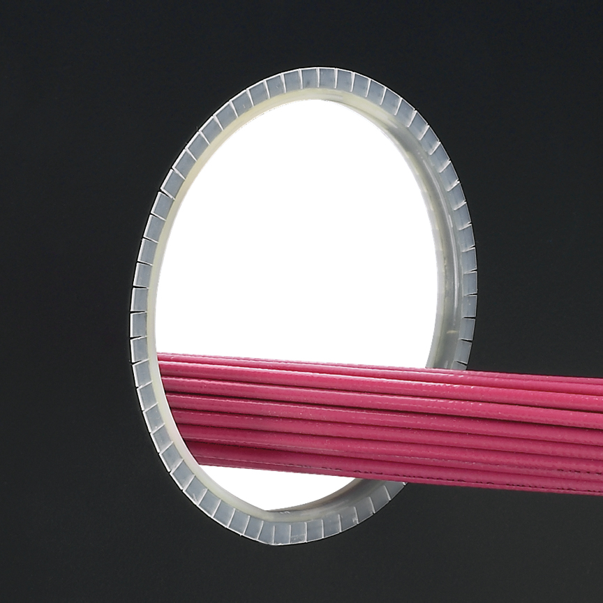 Slotted Grommet, Natural, PE, 2.5mm Max Panel, 30.5m L,PK1