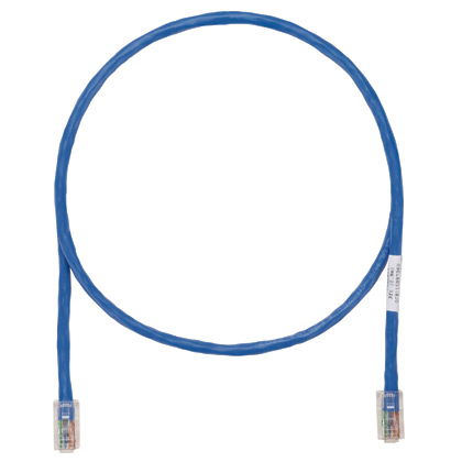 Cat 5e 24 AWG UTP Bakır Yama Kablosu, 0.5 m, Mavi