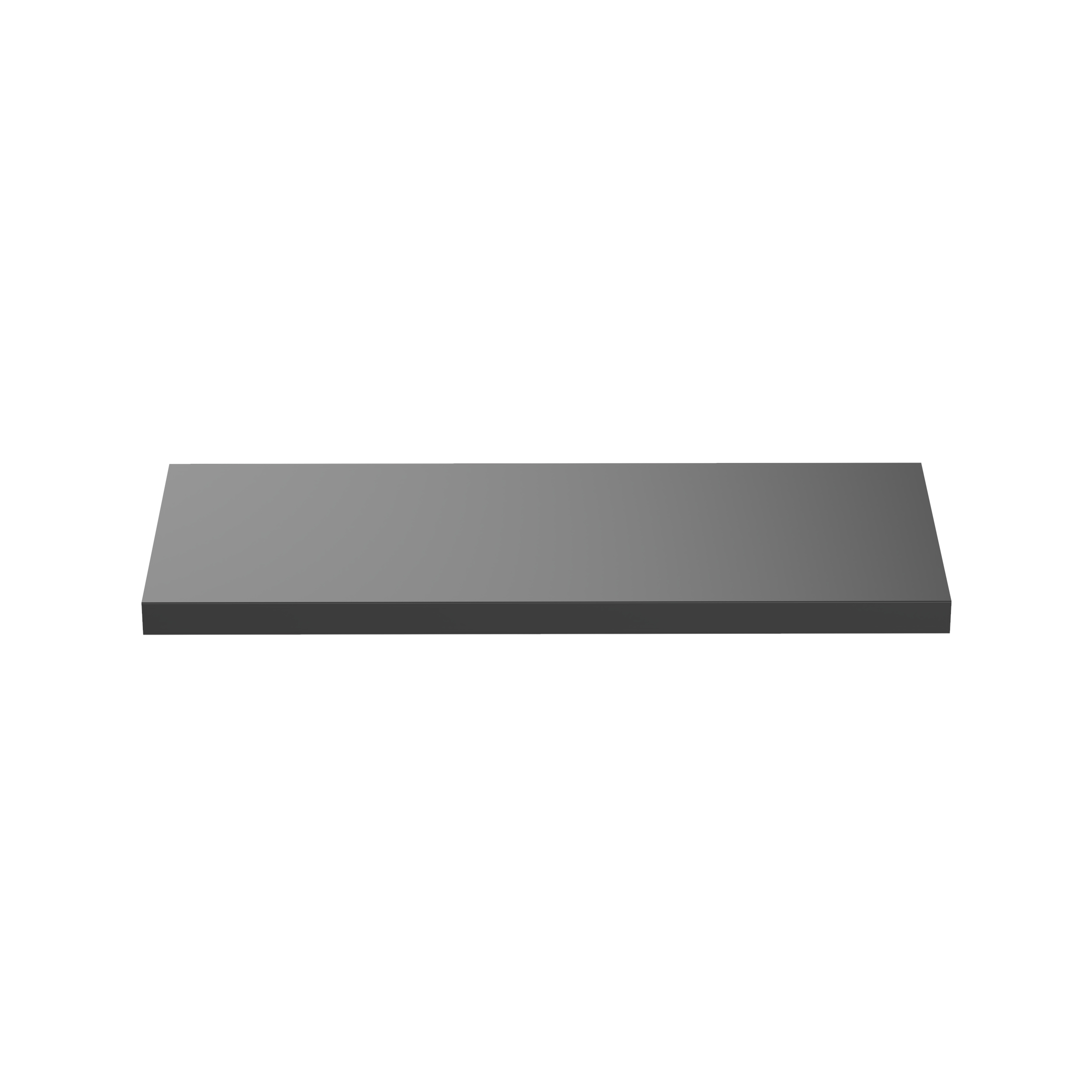 Düz Kanal Kapağı, Siyah, PVC, 9.4x82.6mm
