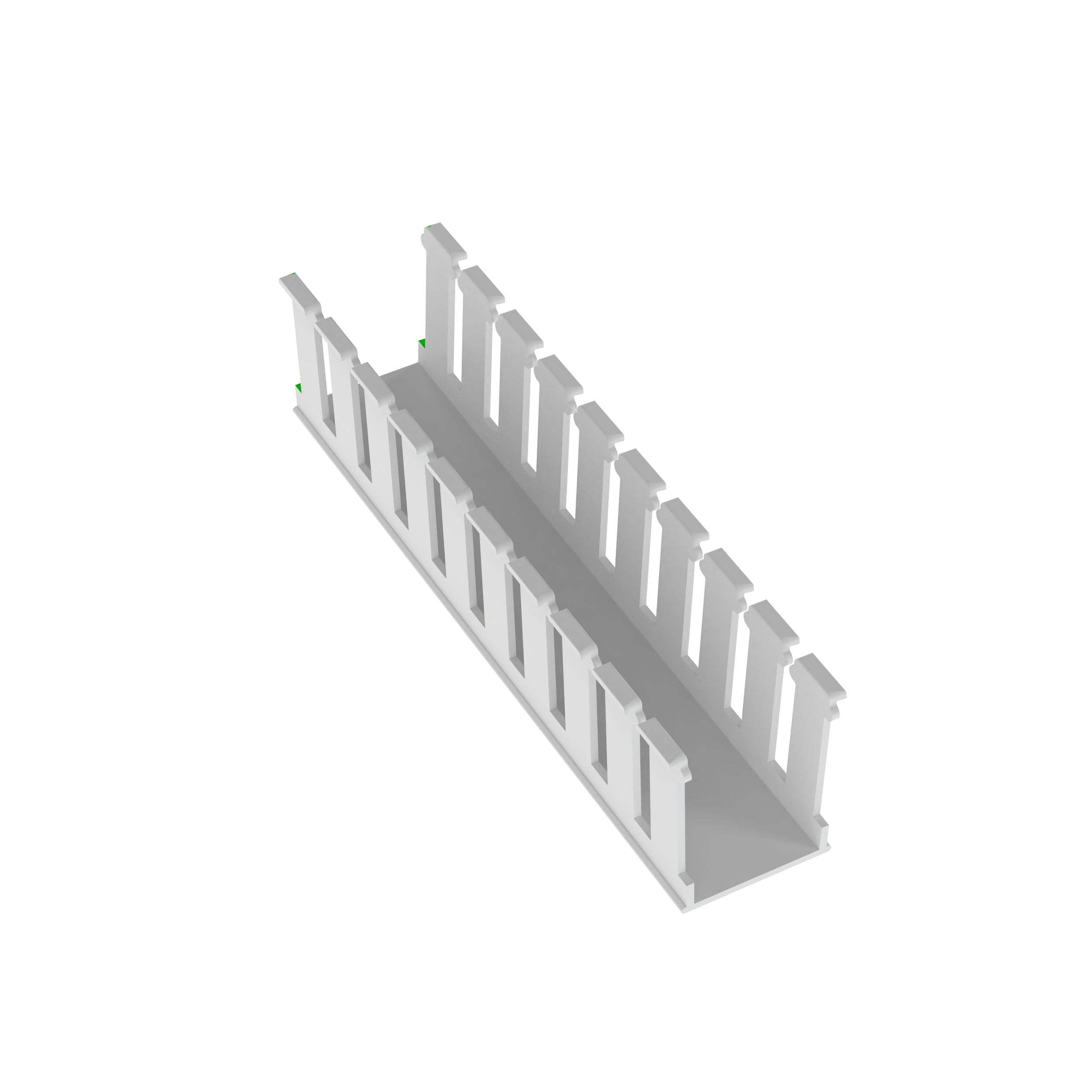 Geniş Yuvalı Kablo Kanalı, Beyaz, Halojen İçermeyen PPO, 41.7x52.3mm, 6'lı Paket
