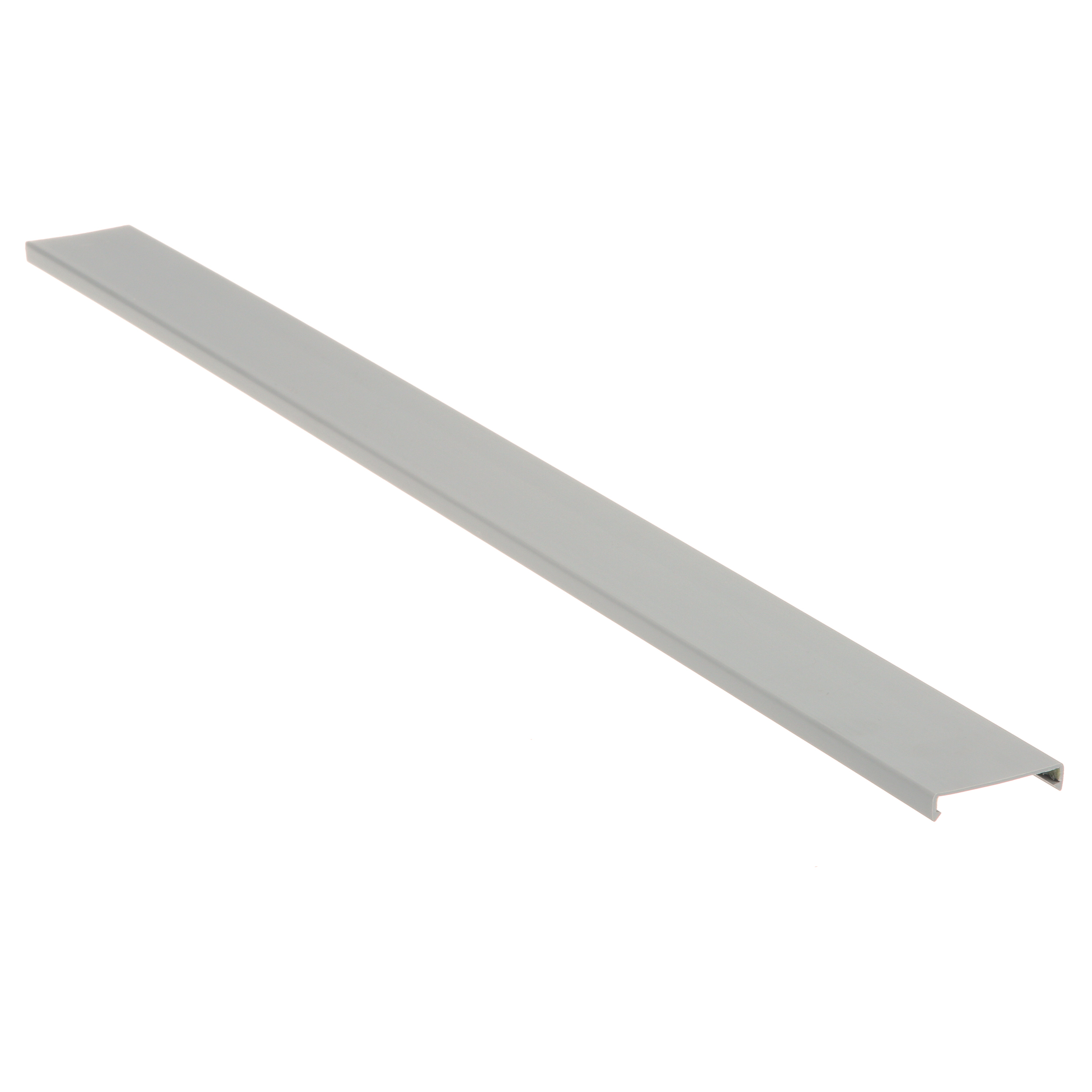 Düz Kanal Kapağı, Açık Gri, PVC, 8.9X44.5mm