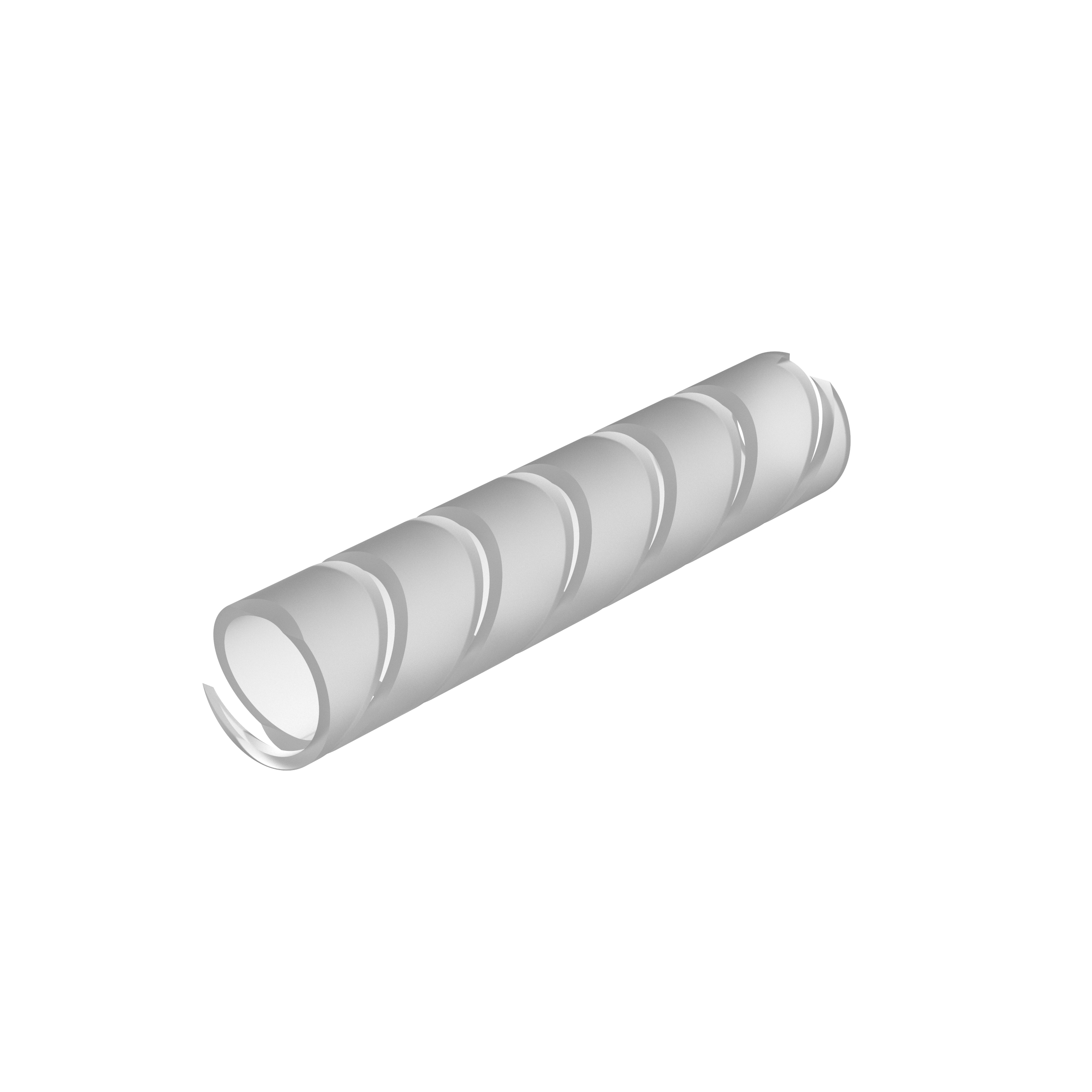 Spiral Sarım, Doğal, PE, 9.5mm Minimum Çap, 76.2m Rulo, Paket 1