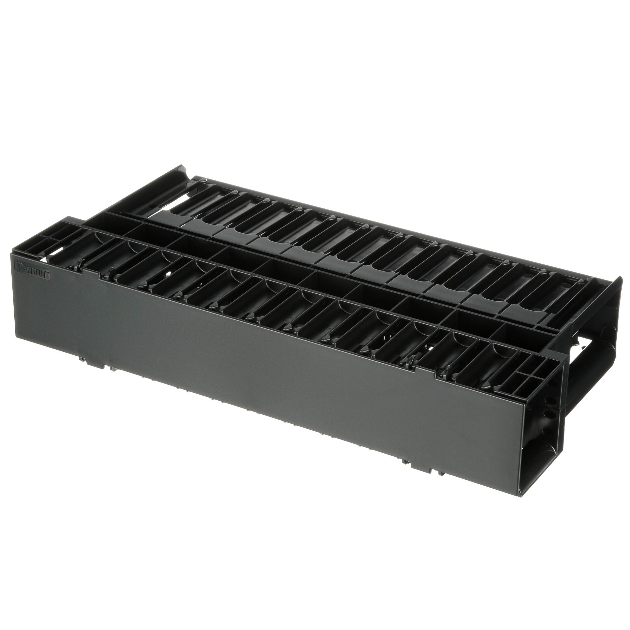 Horizontal Dual Sided Manager, 2RU, 9.7 in. Depth