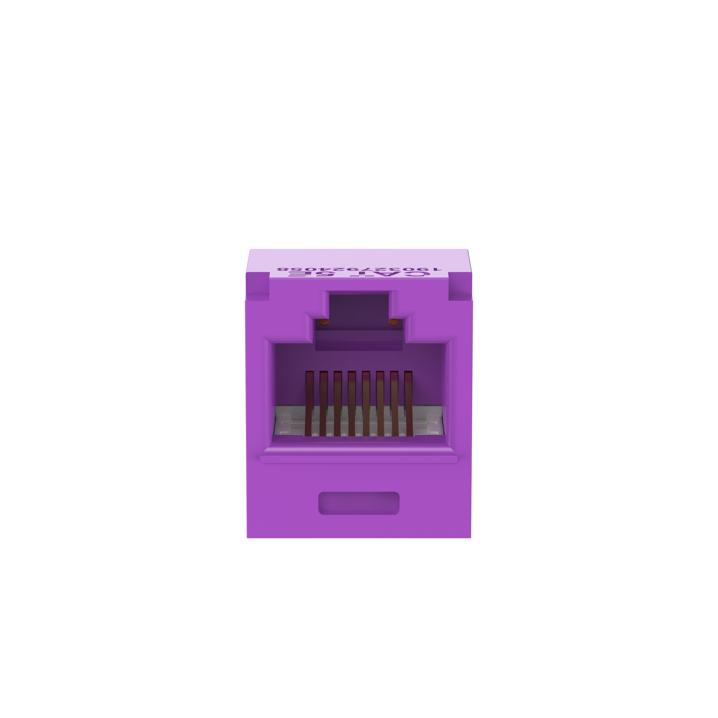 UTP RJ45 Cat 5e TG Jack Module, Violet, 24 Pack