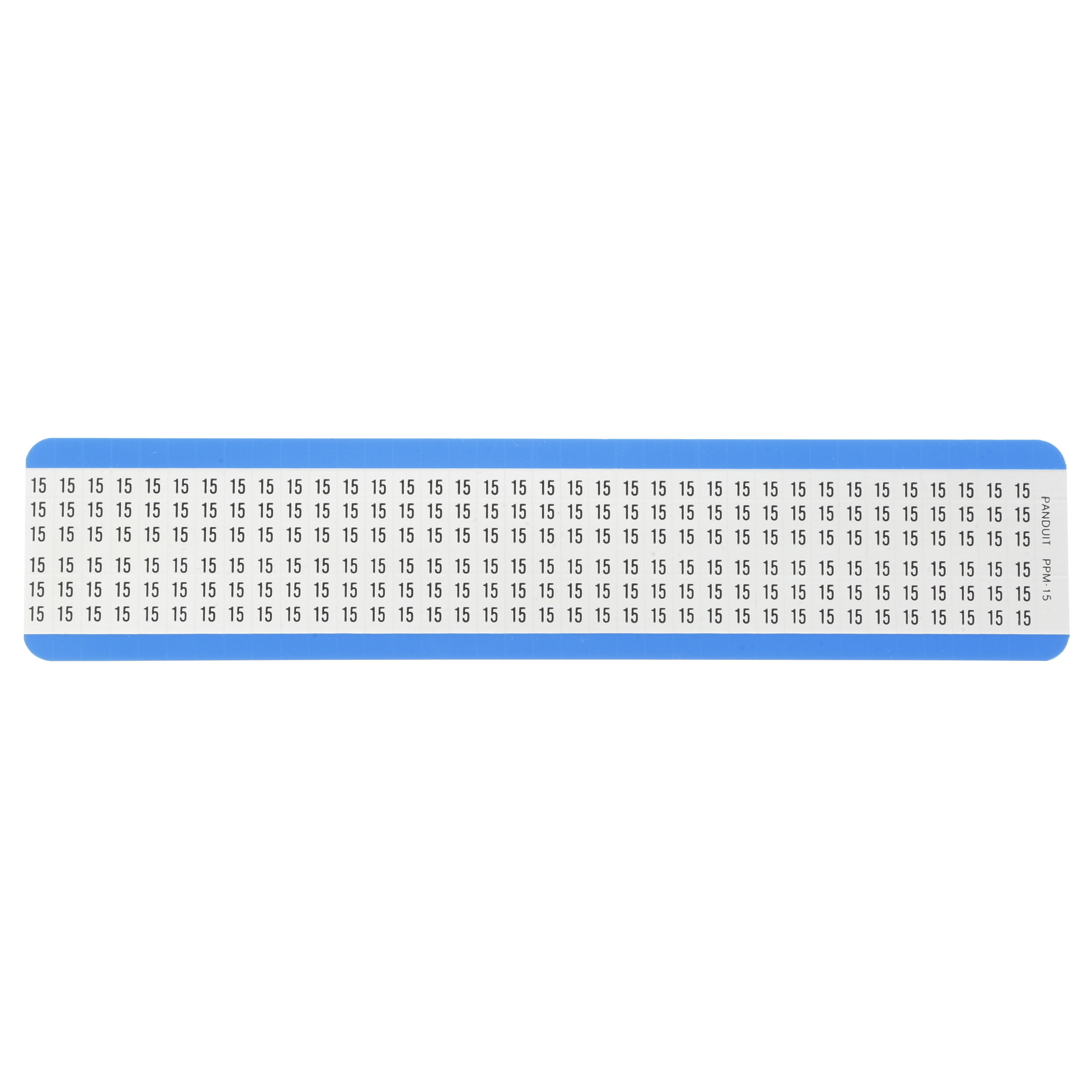 Ön Yazdırılmış İşaretler, Yüksek Sıcaklık, .25"x1.5", 15 Adet, Beyaz