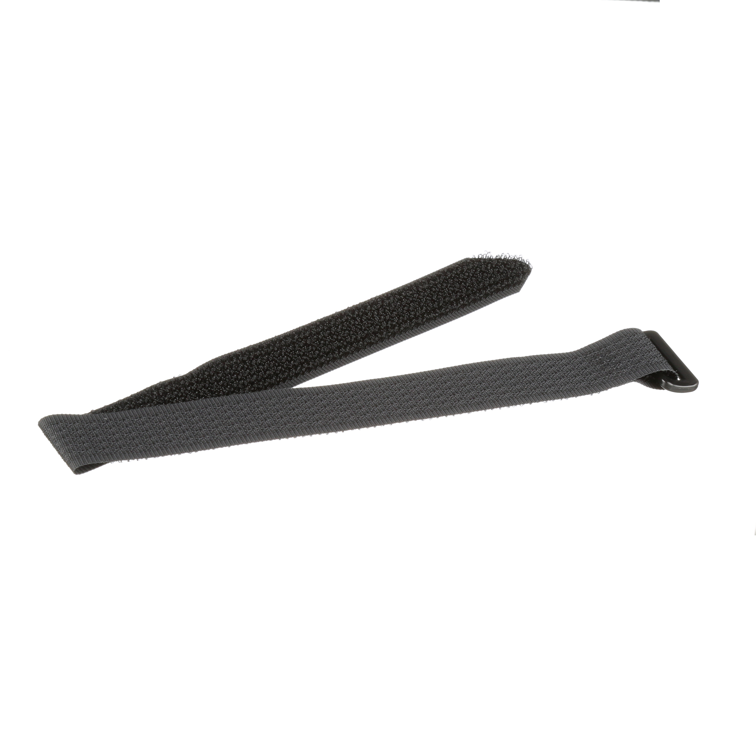 HOOK & LOOP CINCH CABLE TIE, 12.0"L (305MM), 0.50"W (12.7MM), CINCH RING, BLACK