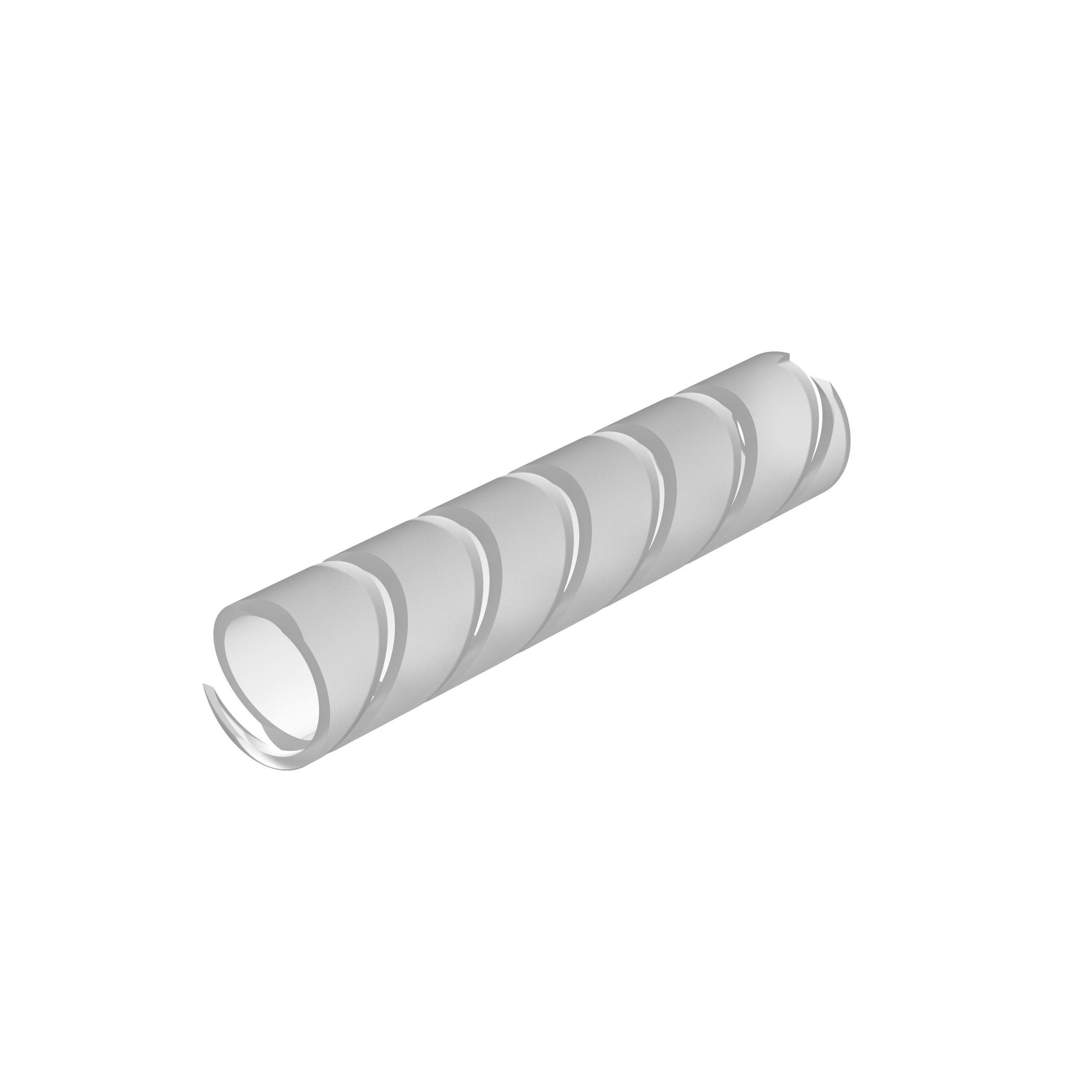 Spiral Sarım, Doğal, PE, 7,9 mm Minimum Çap, 30,5 m Rulo, Paket 1