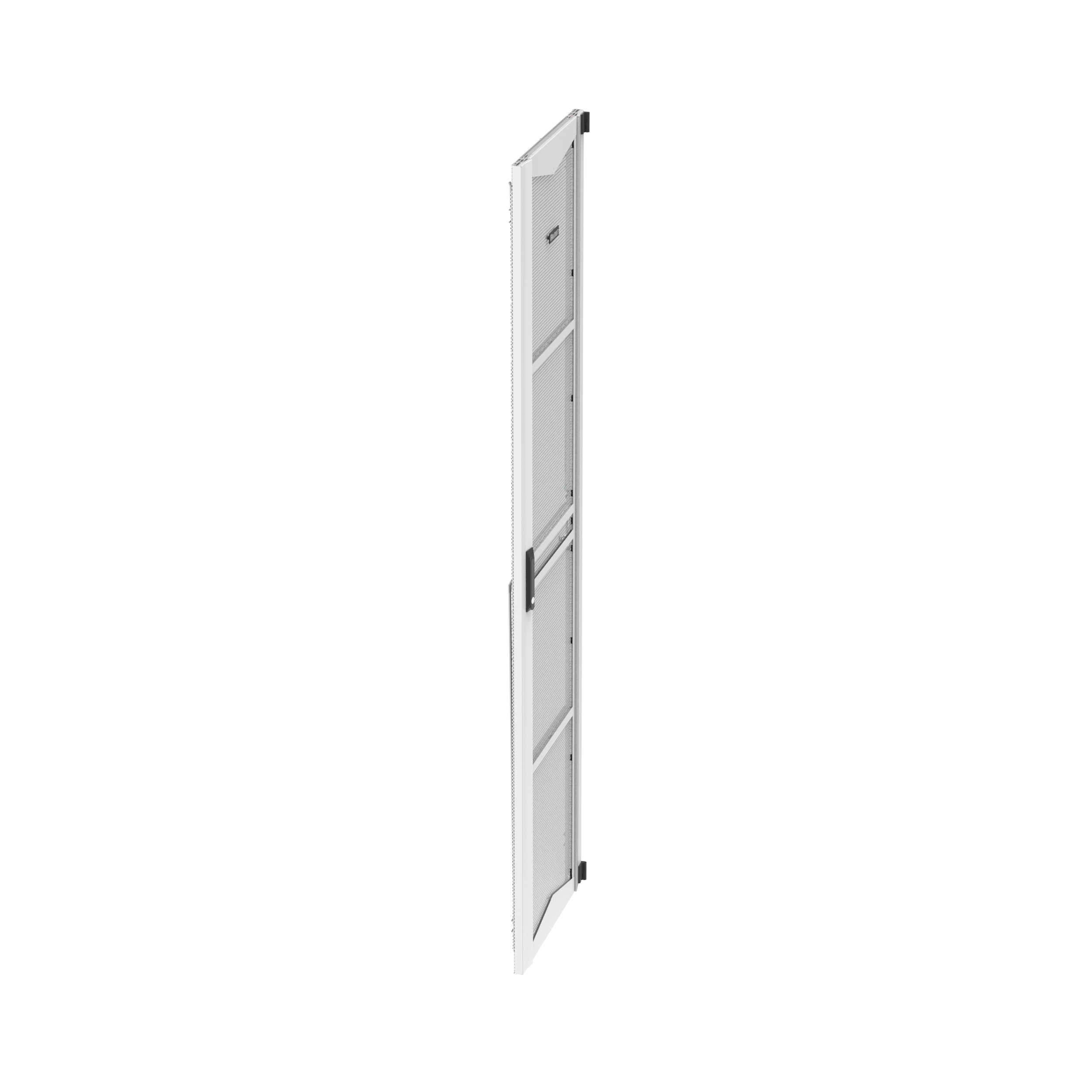 FlexCore Optical Distribution Frame, 600mm Perforated Door, Right Hinged, Gray, Lockable Door Handle