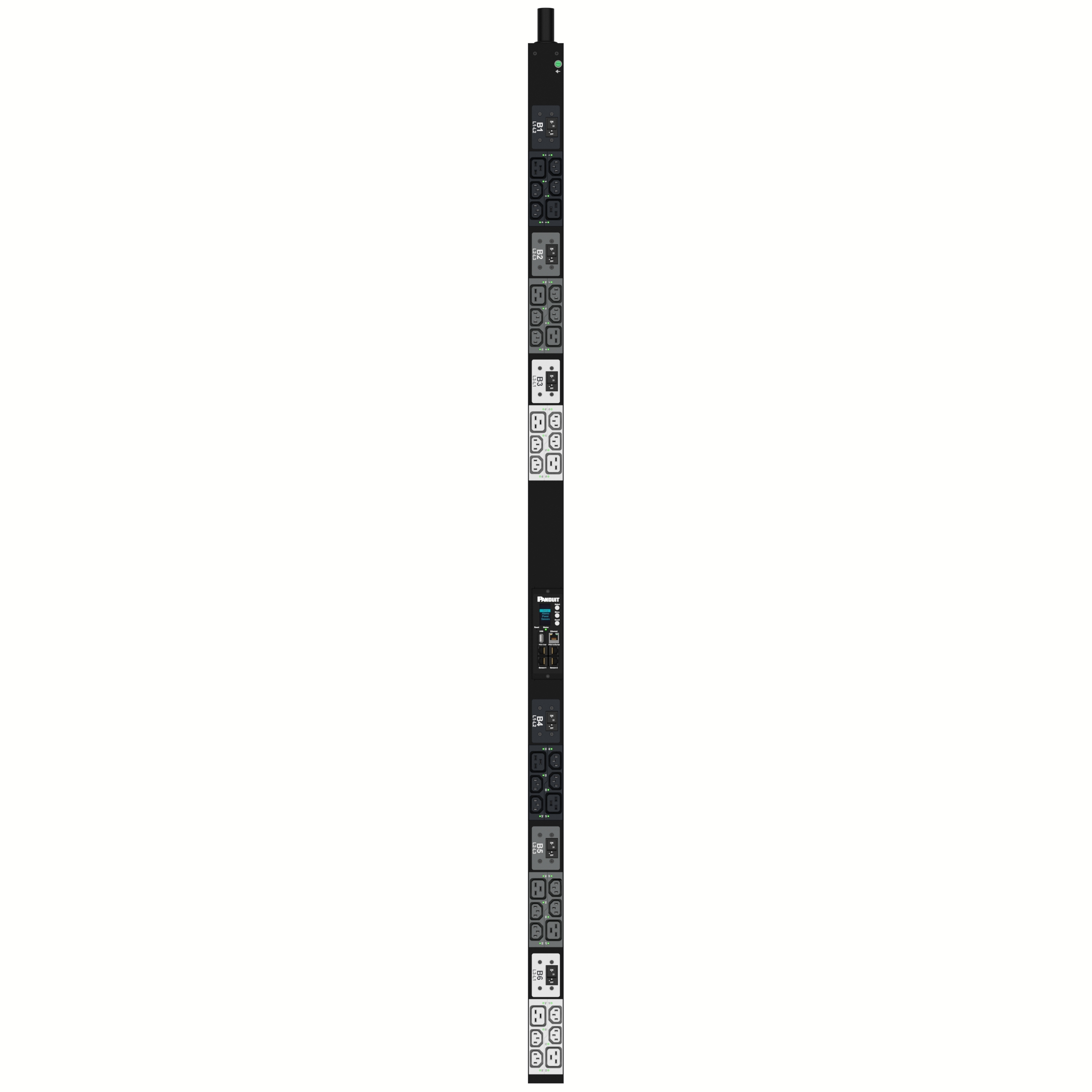 MSPO PDU, 32AMP, (24)C13, (12)C19, IEC 60309 (IP44)