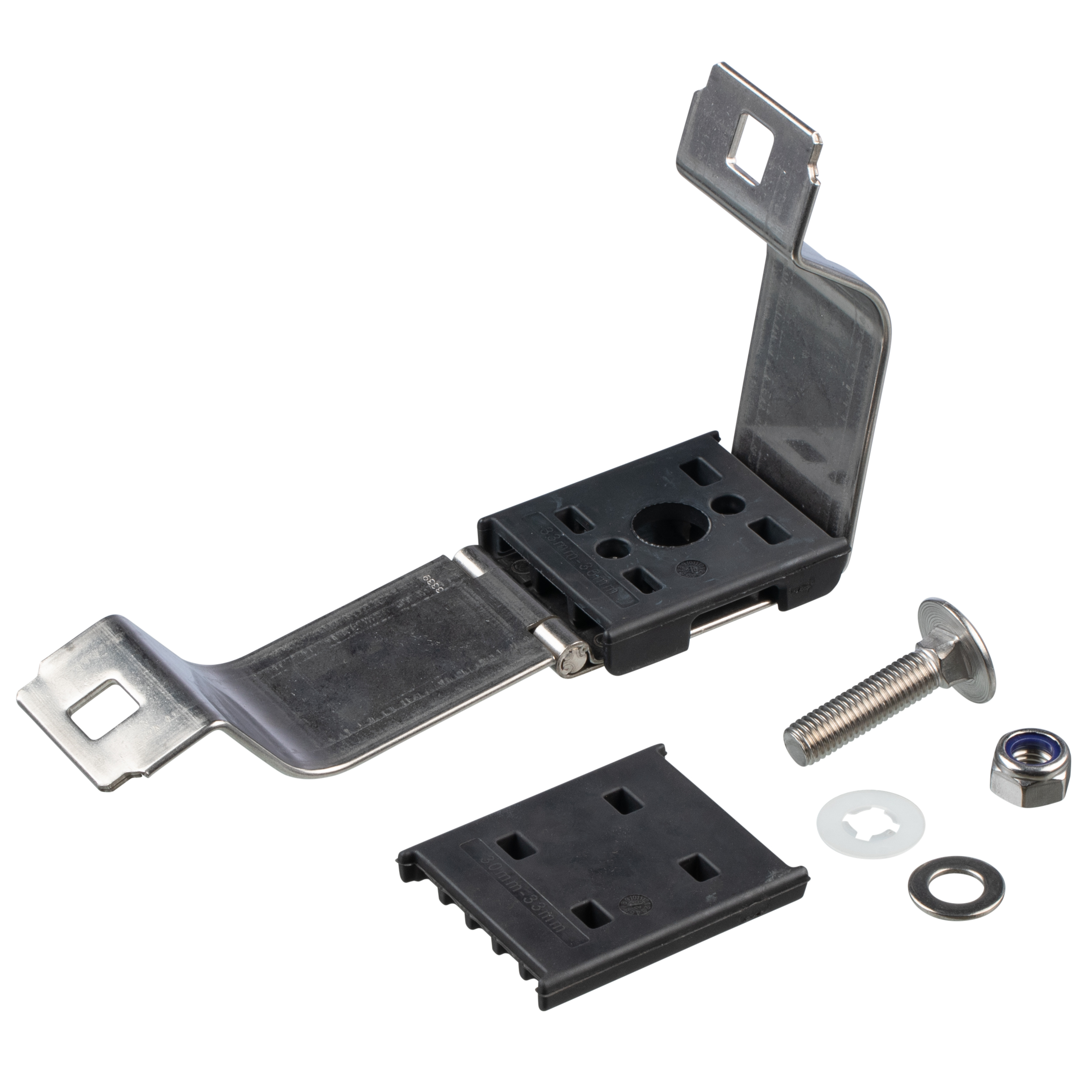 Cable Cleat,QD Clamp Type,316L SS,Quad,28-34mm OD,PK10