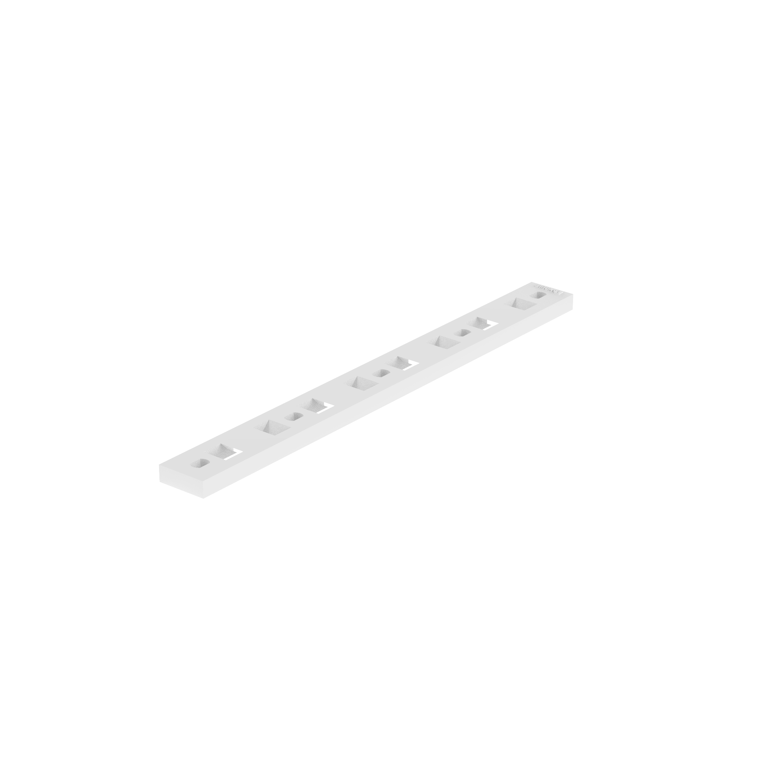 Bağ Plakası, Doğal, PA 6.6, 167.4x50.3mm, M3 Vida, 100'lü Paket