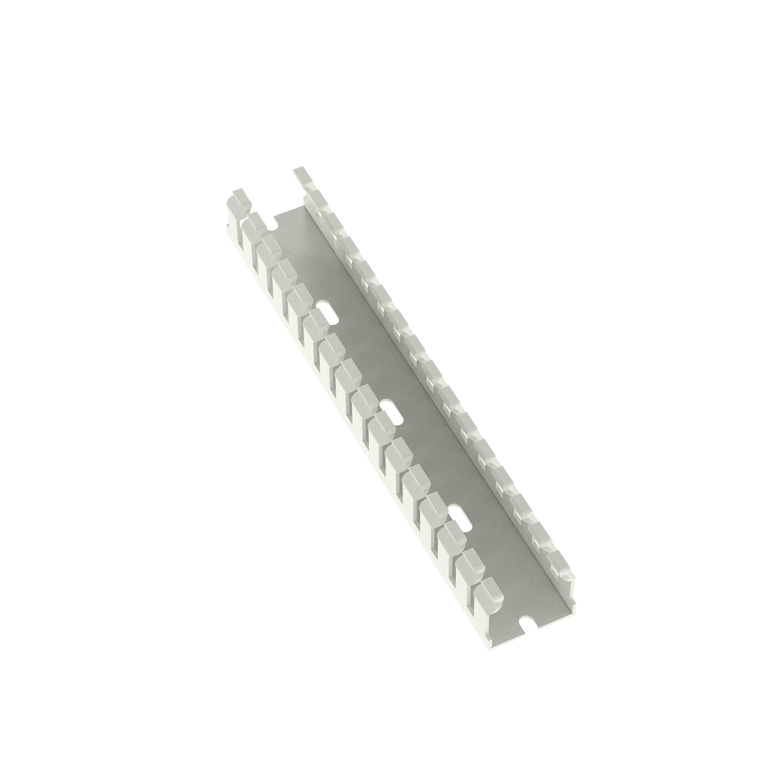 Dar Oluklu Kablo Kanalı, PVC, 2,54 cm x 2,54 cm x 1,83 metre, Beyaz