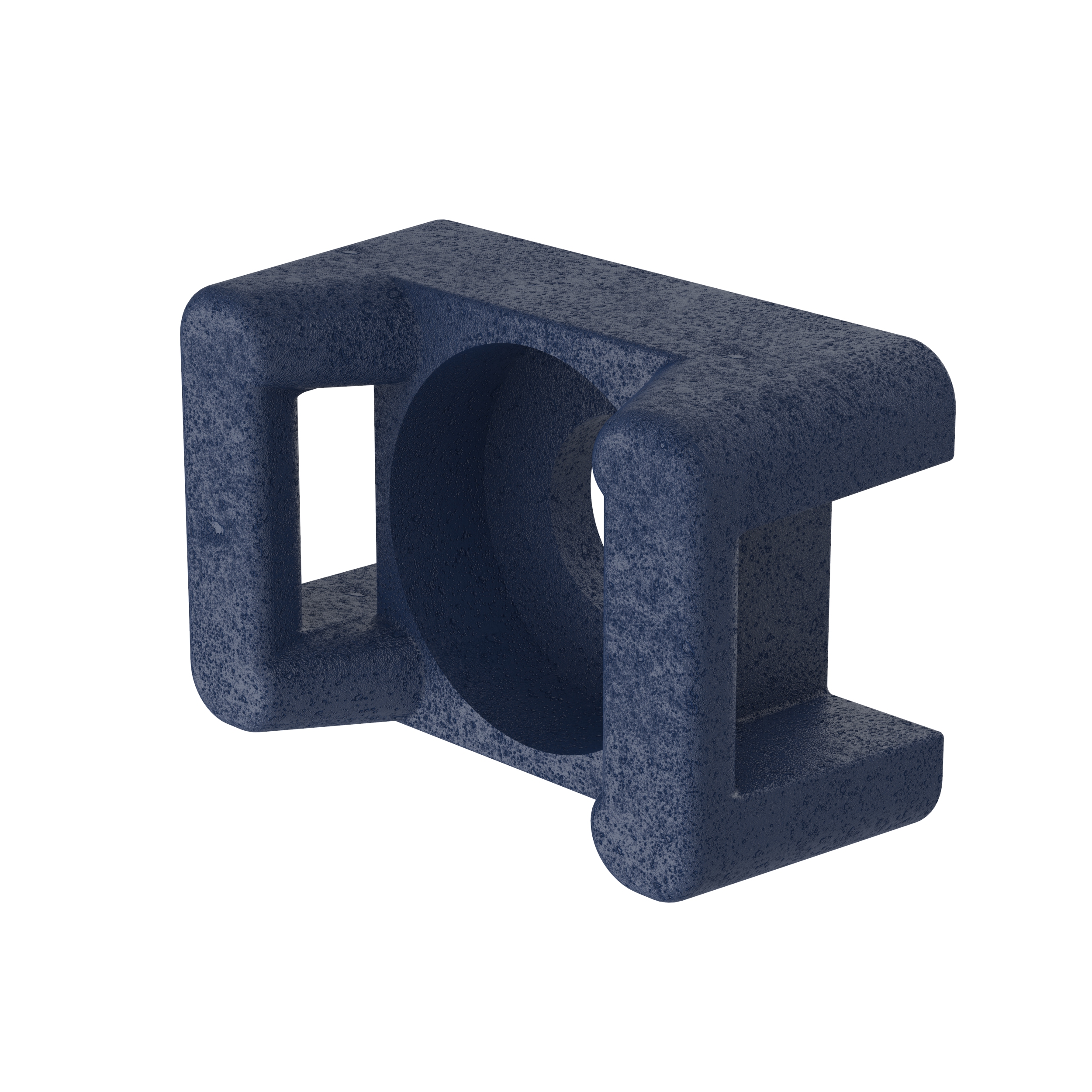 Kablo Bağı Montaj, Koyu Mavi, Metal Detaylı Polipropilen, 22x15.6mm, M4 Vida, 100'lü Paket
