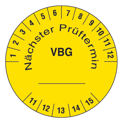 Pre-Printed Self-Laminating VBG Inspection Label Dispenser