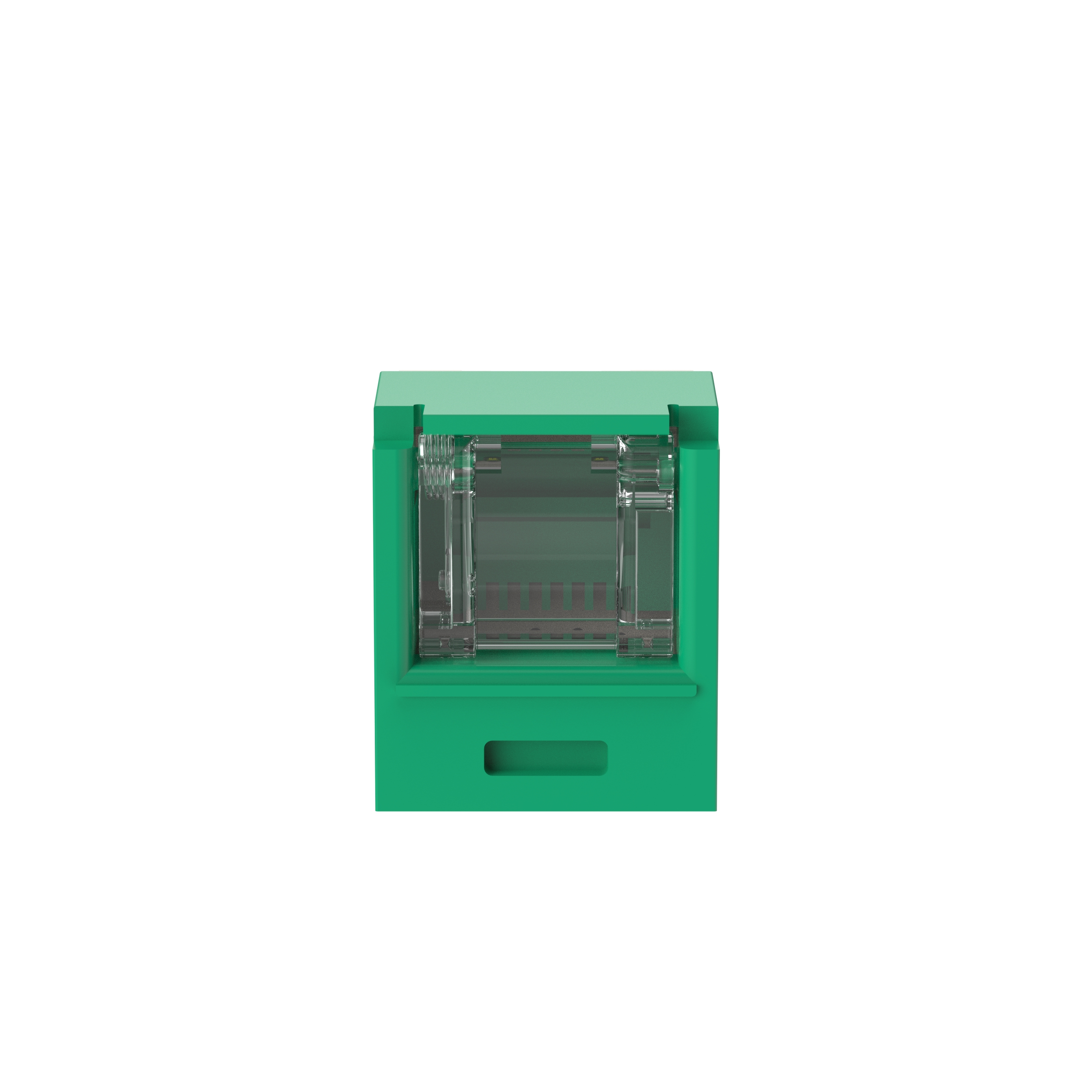 Mini-Com® RJ45 Cat 6A TG Kapatmalı Jak Modülü, GR