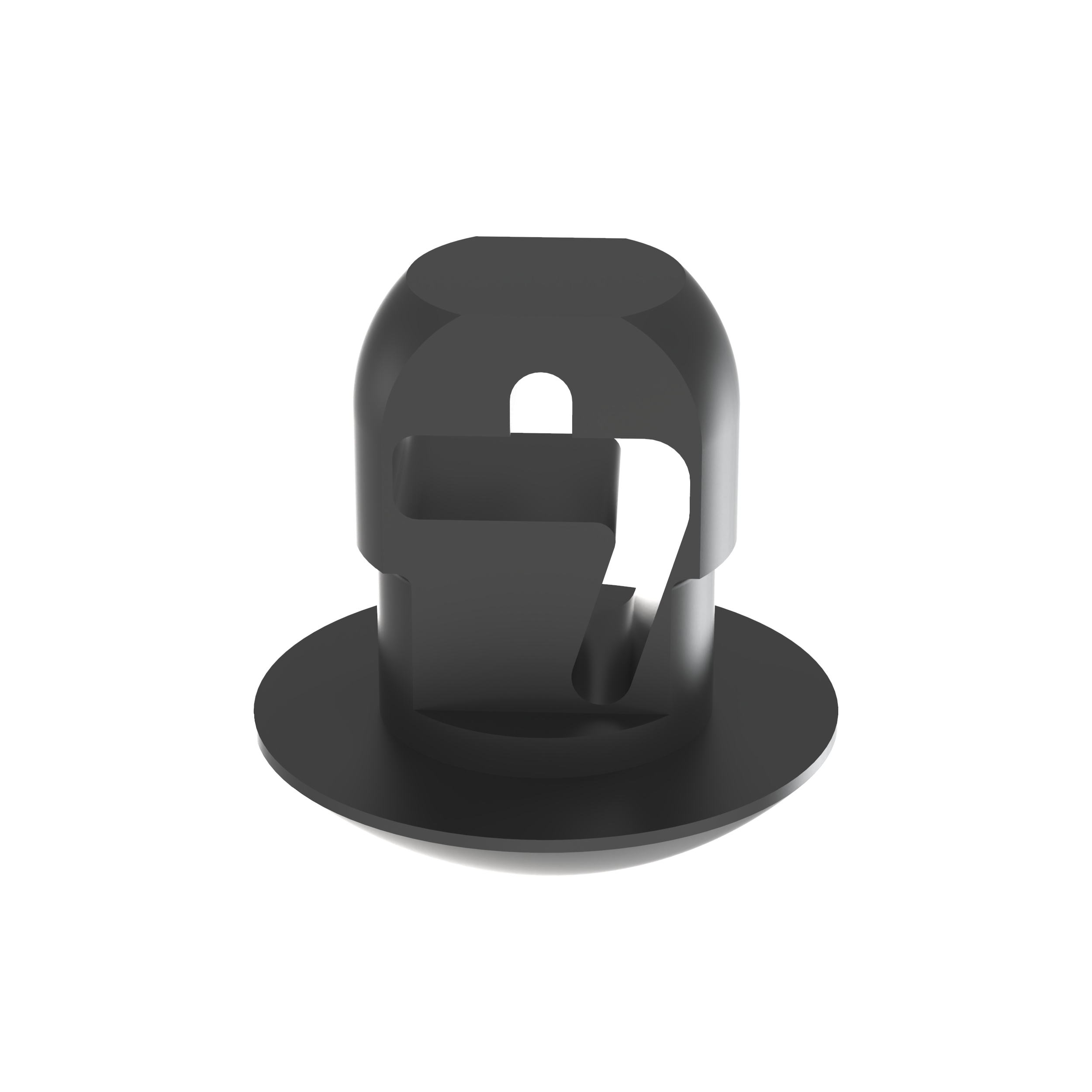 Embase à pression pour panneau ép 3,2mm PA 6.6 Noir haute température Cdt1000