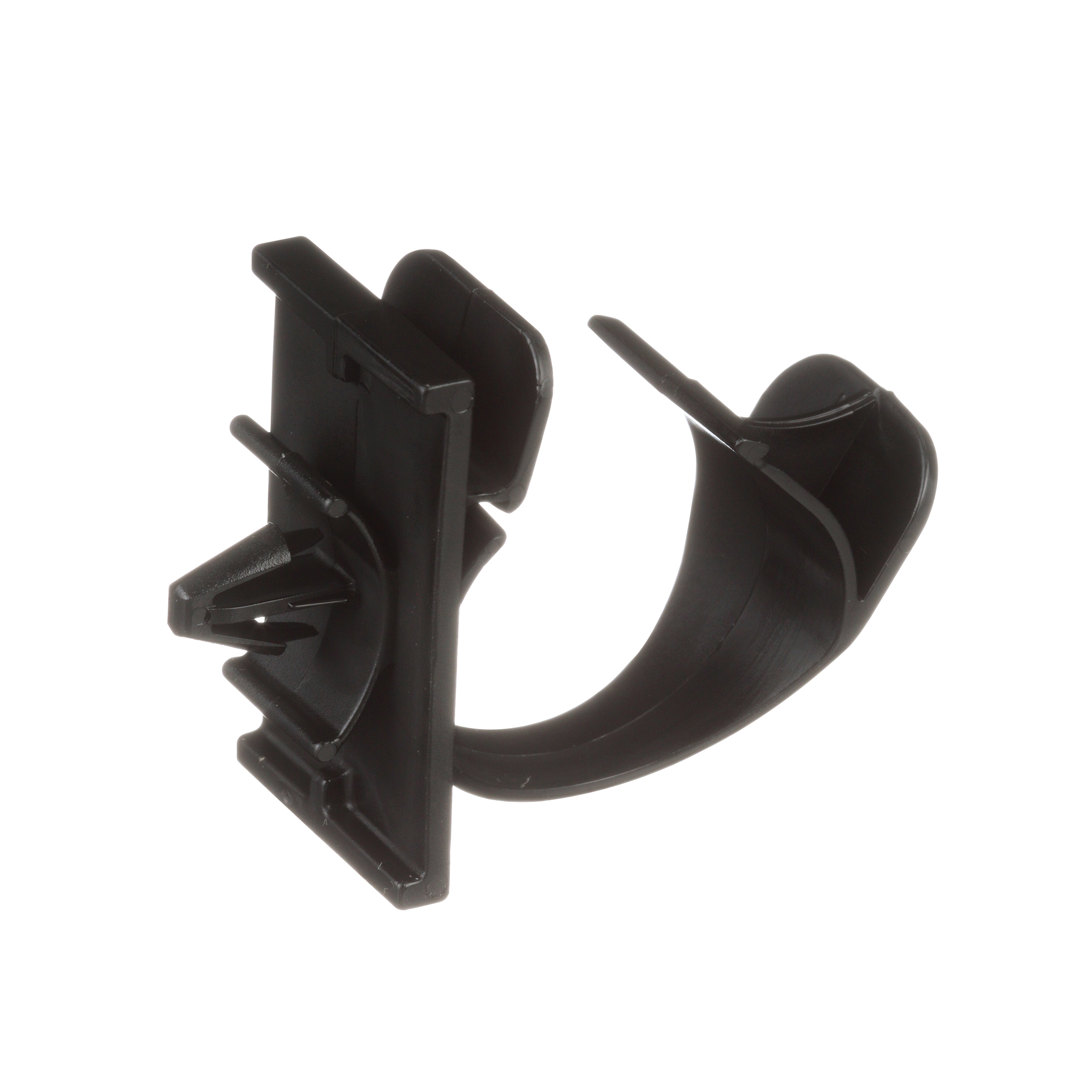 Wire Clip, Black, PA 6.6, Push Barb, 36.8x22.1mm, 50PK