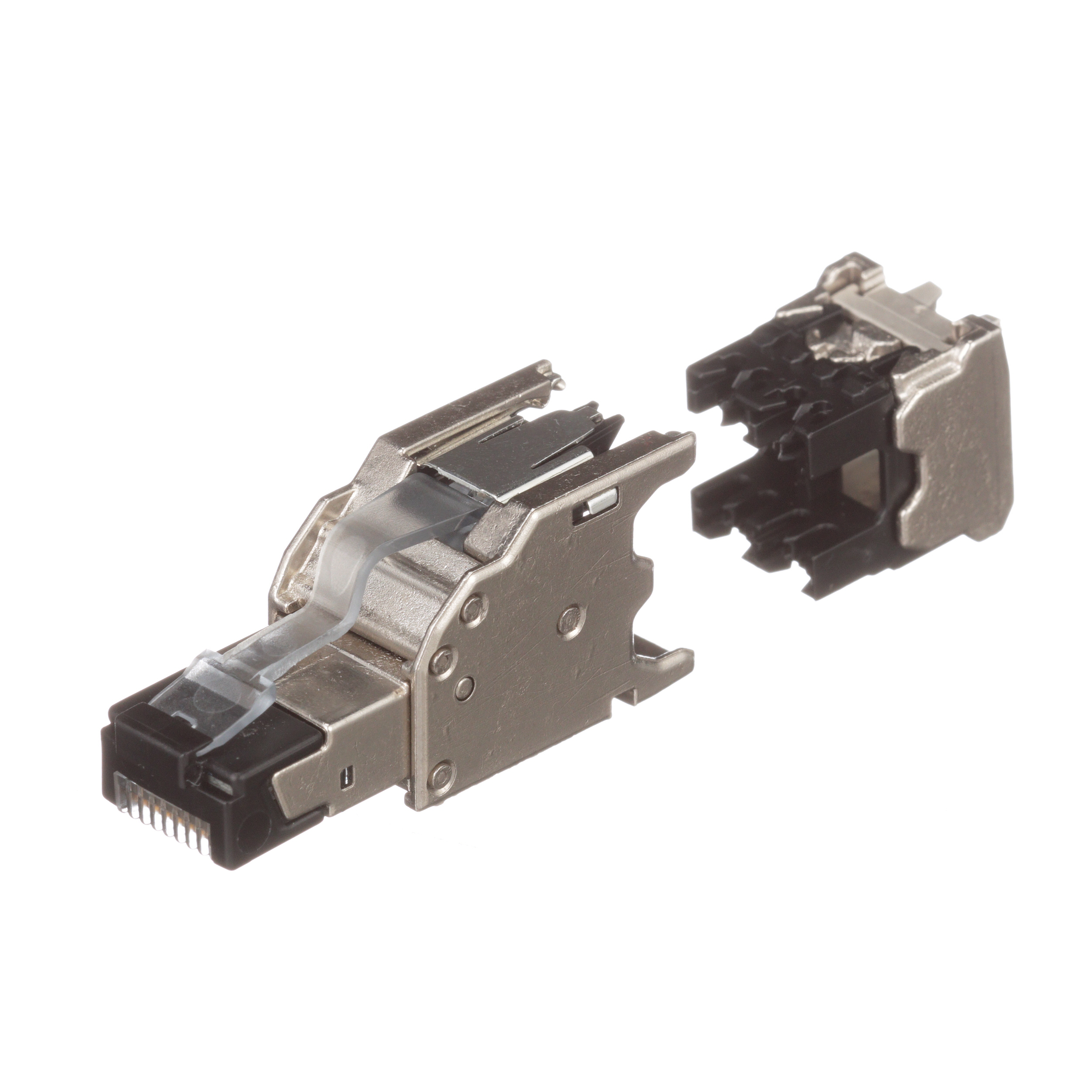 RJ45, Cat 6A Shielded Field Term Plug, 22-26 AWG