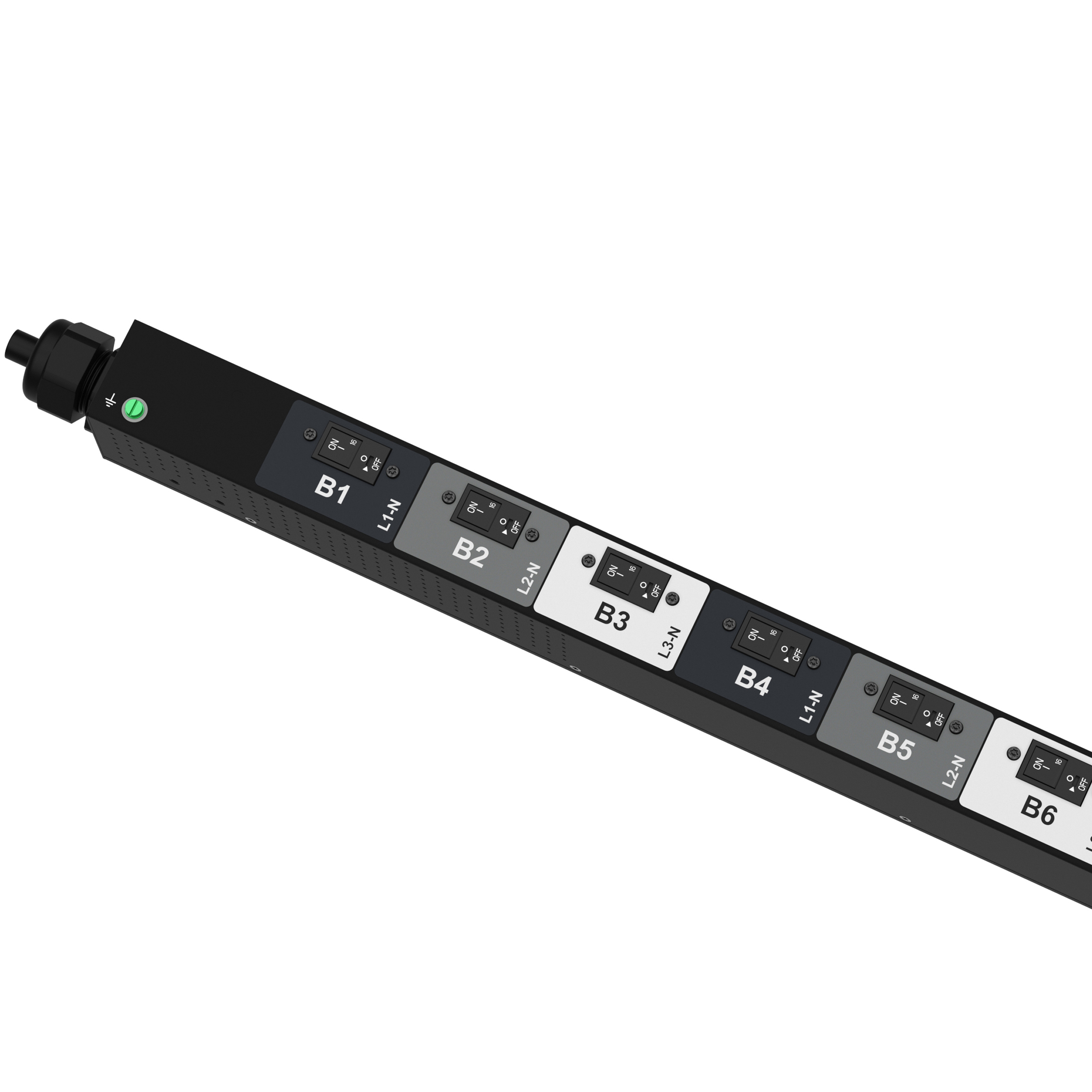 MI PDU, 32 Amper, 400 Volt, (12)C13, (12)C19, IEC 60309 3P+N+E 6h 32A (IP44)