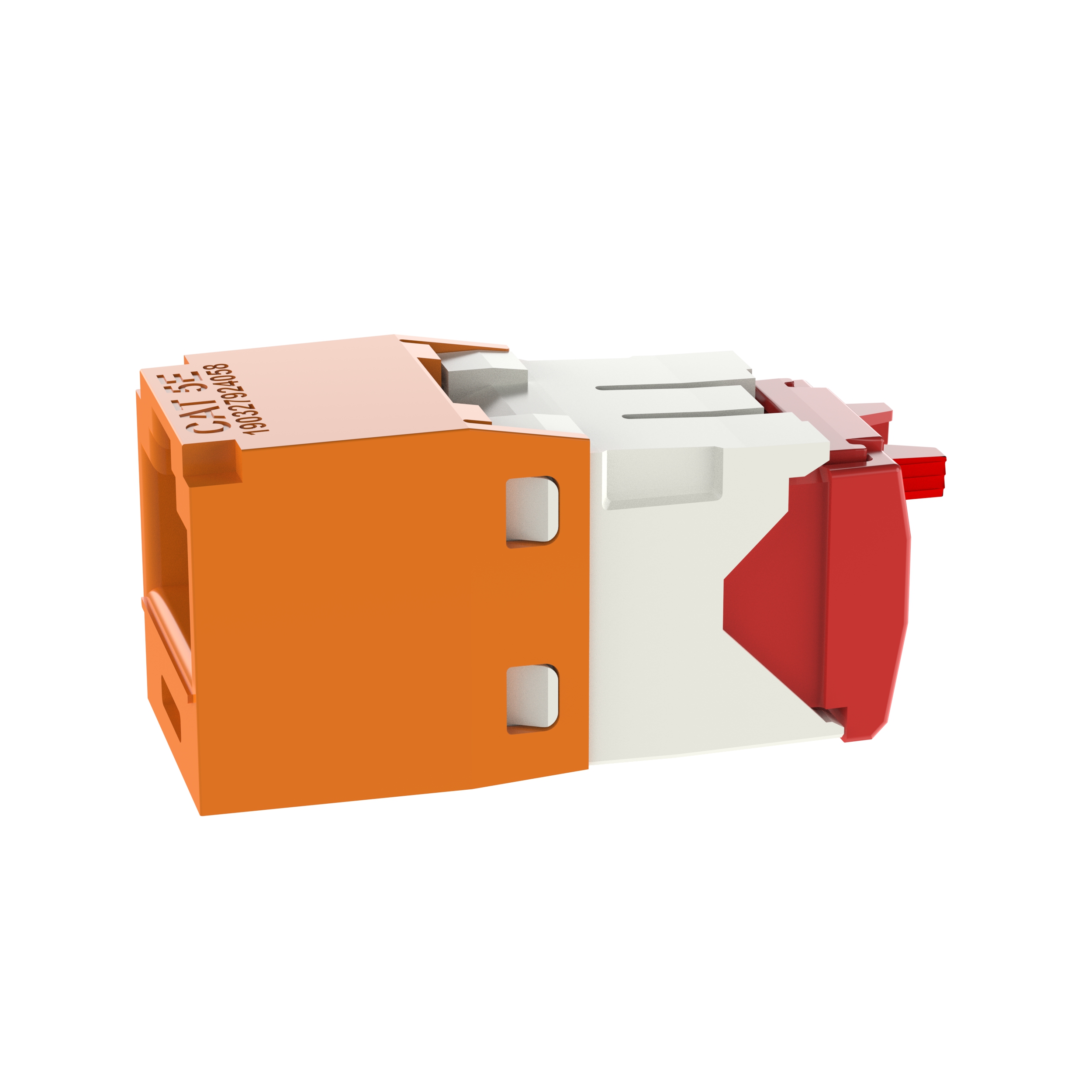 UTP RJ45 Cat 5e TG Jack Module, Orange