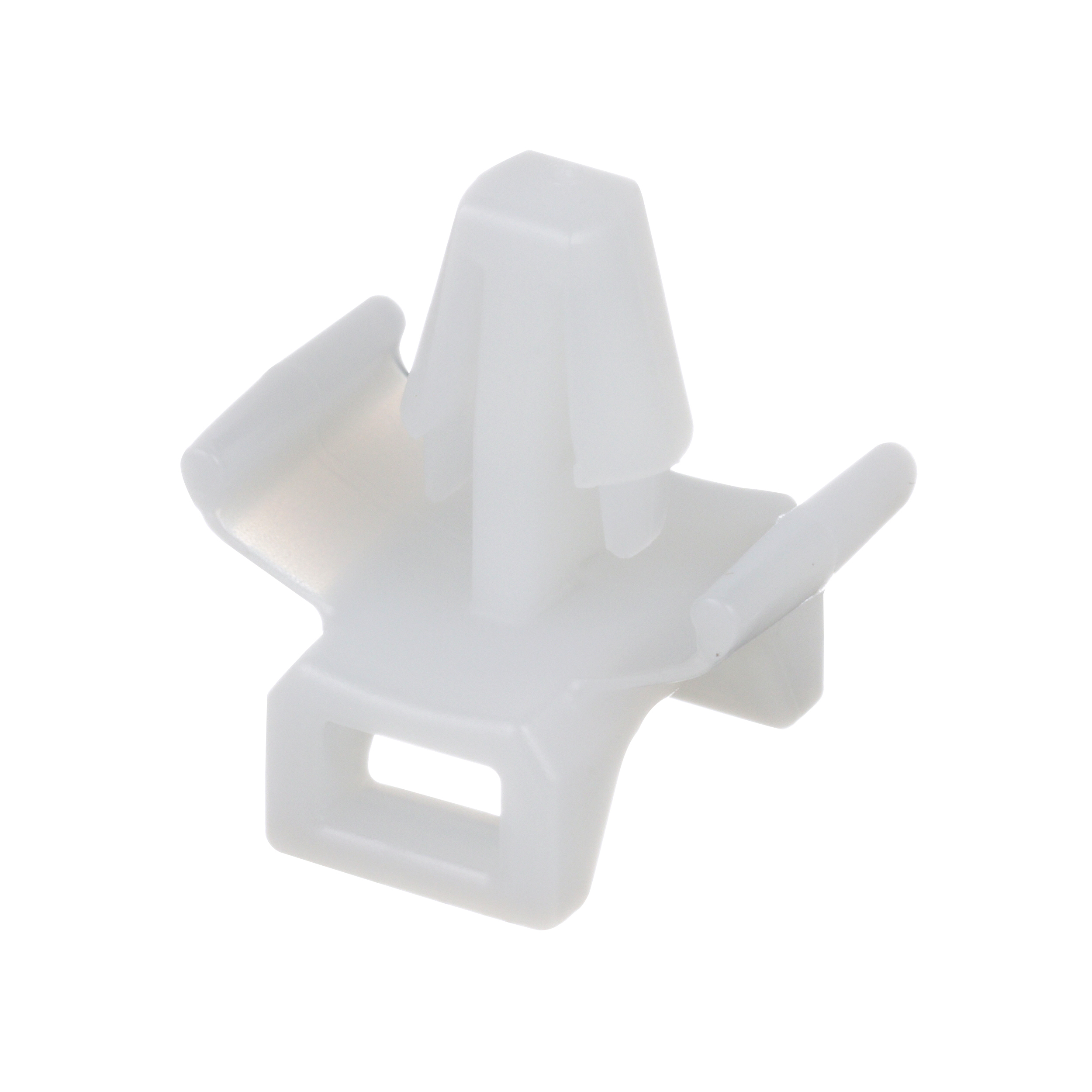 Cable Tie Mount, Natural, PA 6.6, Push Barb, 18.1x15.4mm, PK1000