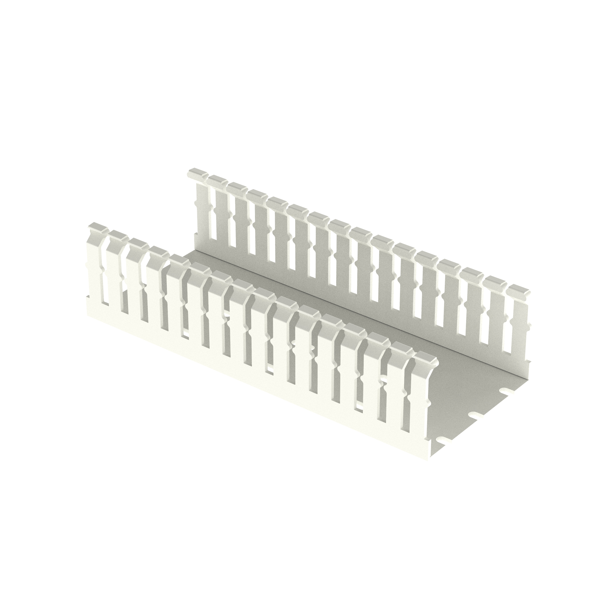Dar Oluklu Kablo Kanalı, PVC, 3 İnç x 2 İnç x 6 Feet, Beyaz