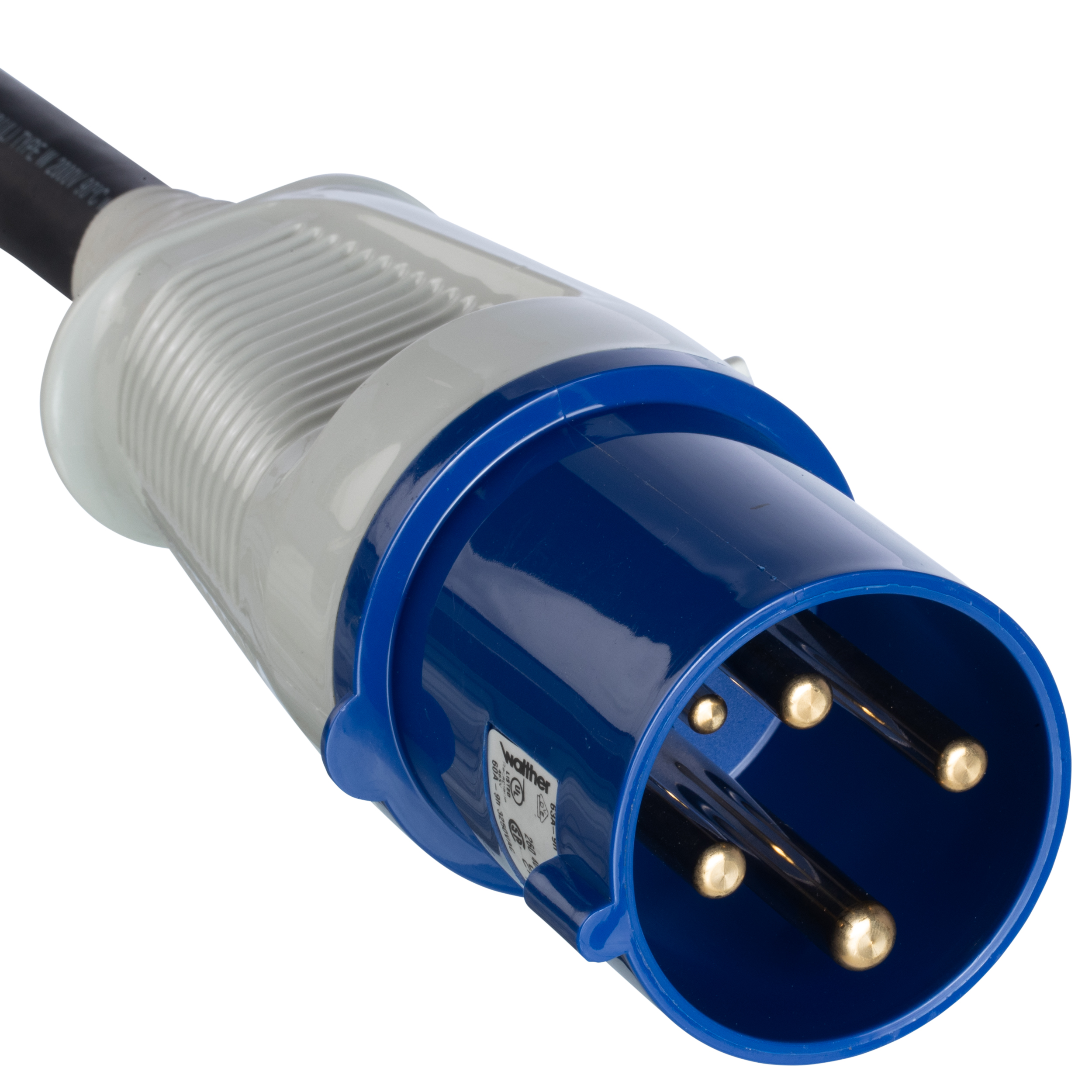 UPDU'ya IEC 60309 3P+E 9h 60A (IP44) uyumlu, KORDON SETİ, 3M (10FT)