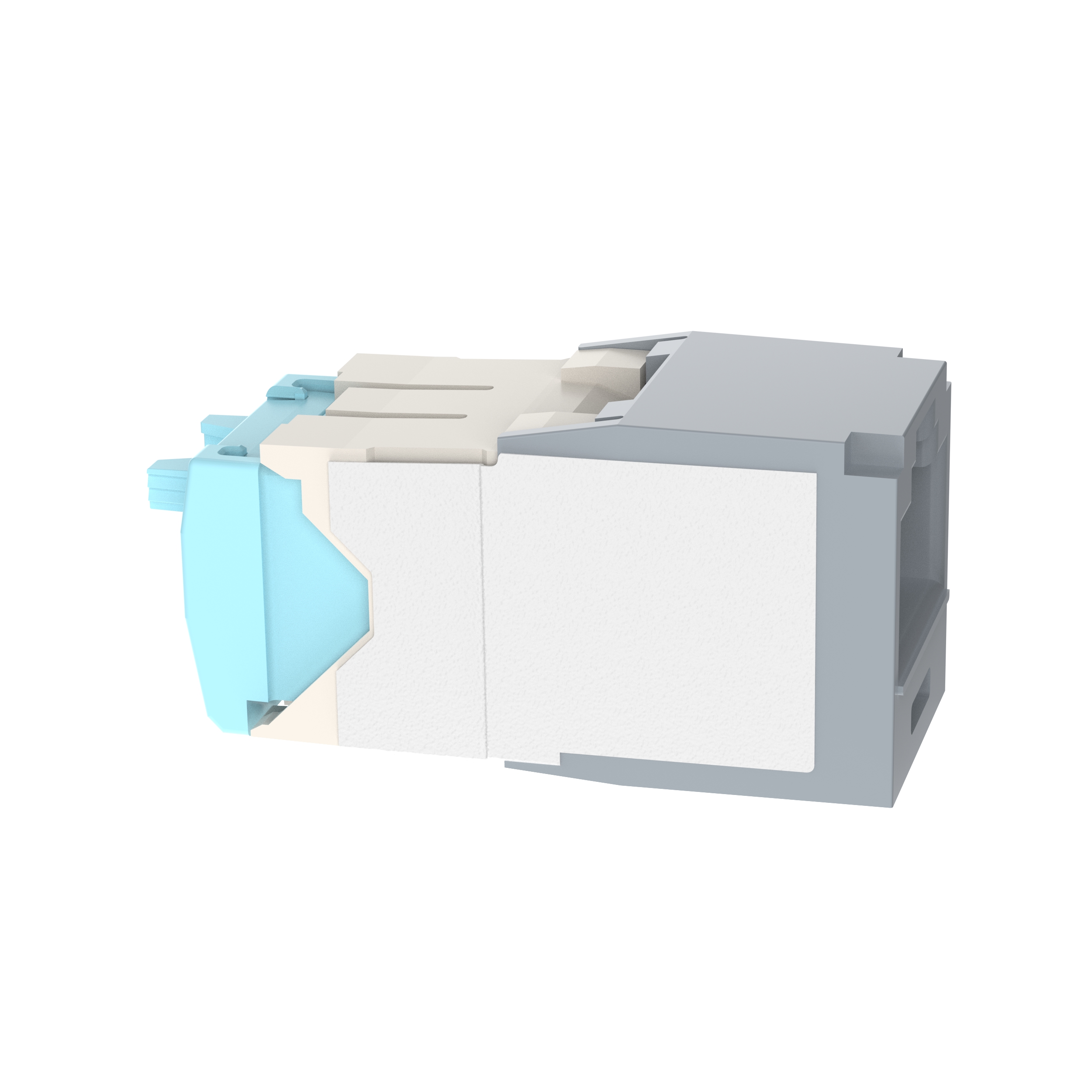 UTP RJ45 Cat 6A 28/30 AWG TG Dişi Modül, Uluslararası Gri