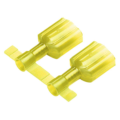Kesici Terminaller, Sarı, Vinil, 6.3 mm Sekme, 1000'li Paket